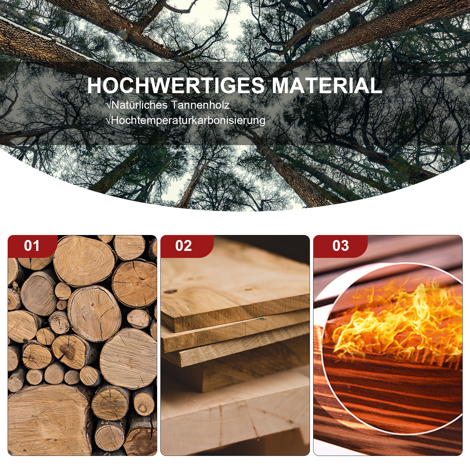 Outsunny Schaukelstuhl mit Armlehne Gartenstuhl Schwingsessel