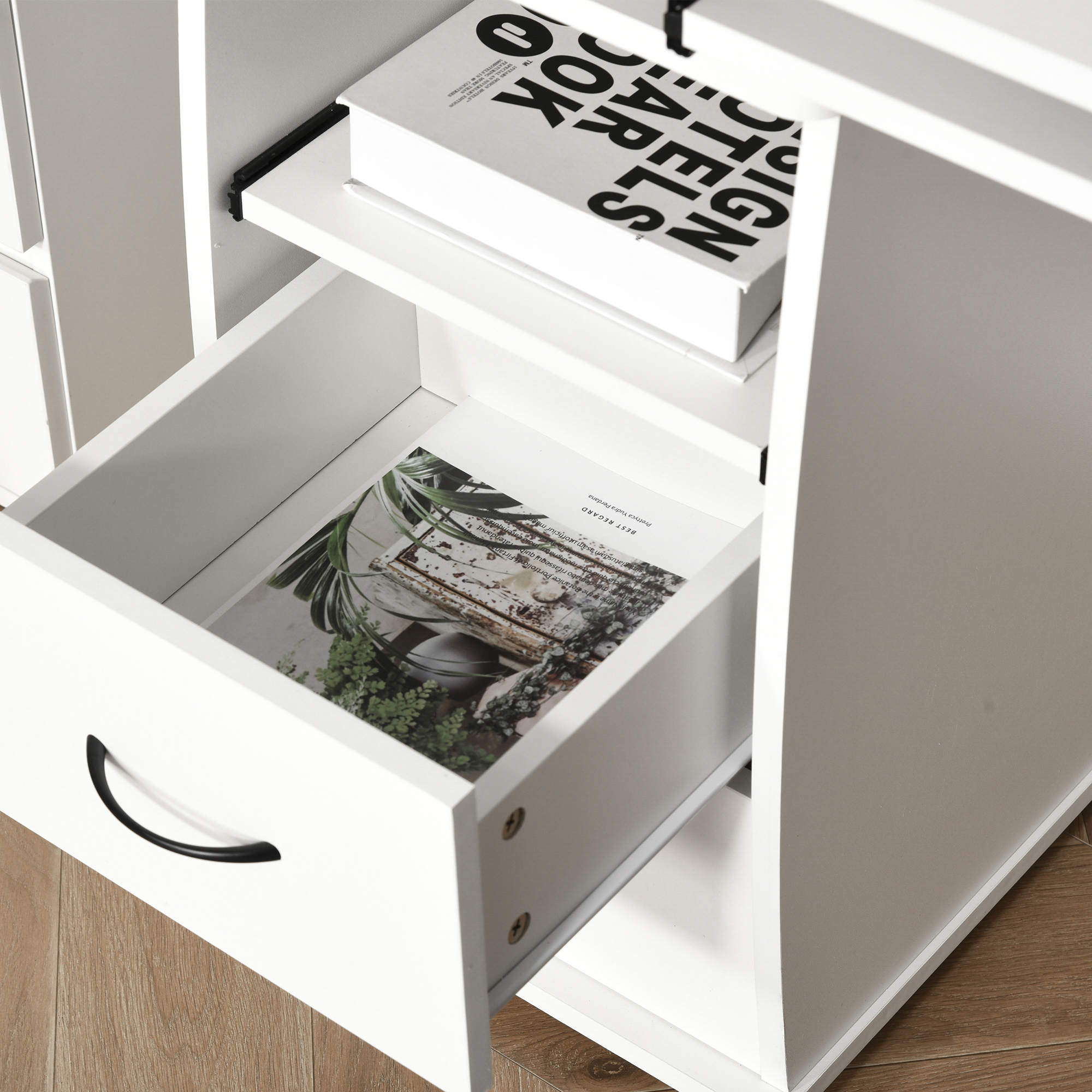 Computertisch Bürotisch Arbeitstisch mit Schubladen Home Office