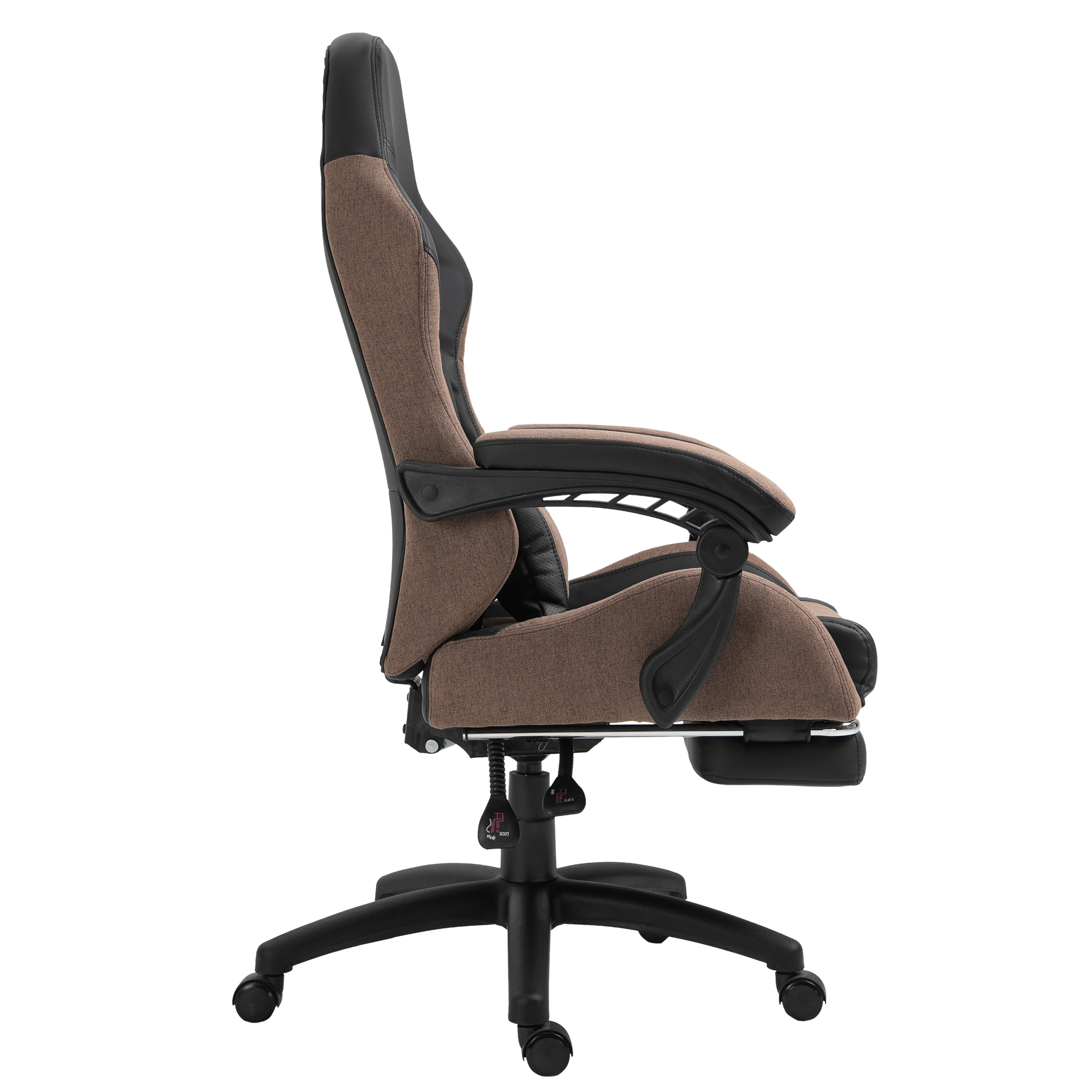 Vinsetto Bürostuhl Ergonomischer Gaming Stuhl Drehstuhl mit Fußstütze