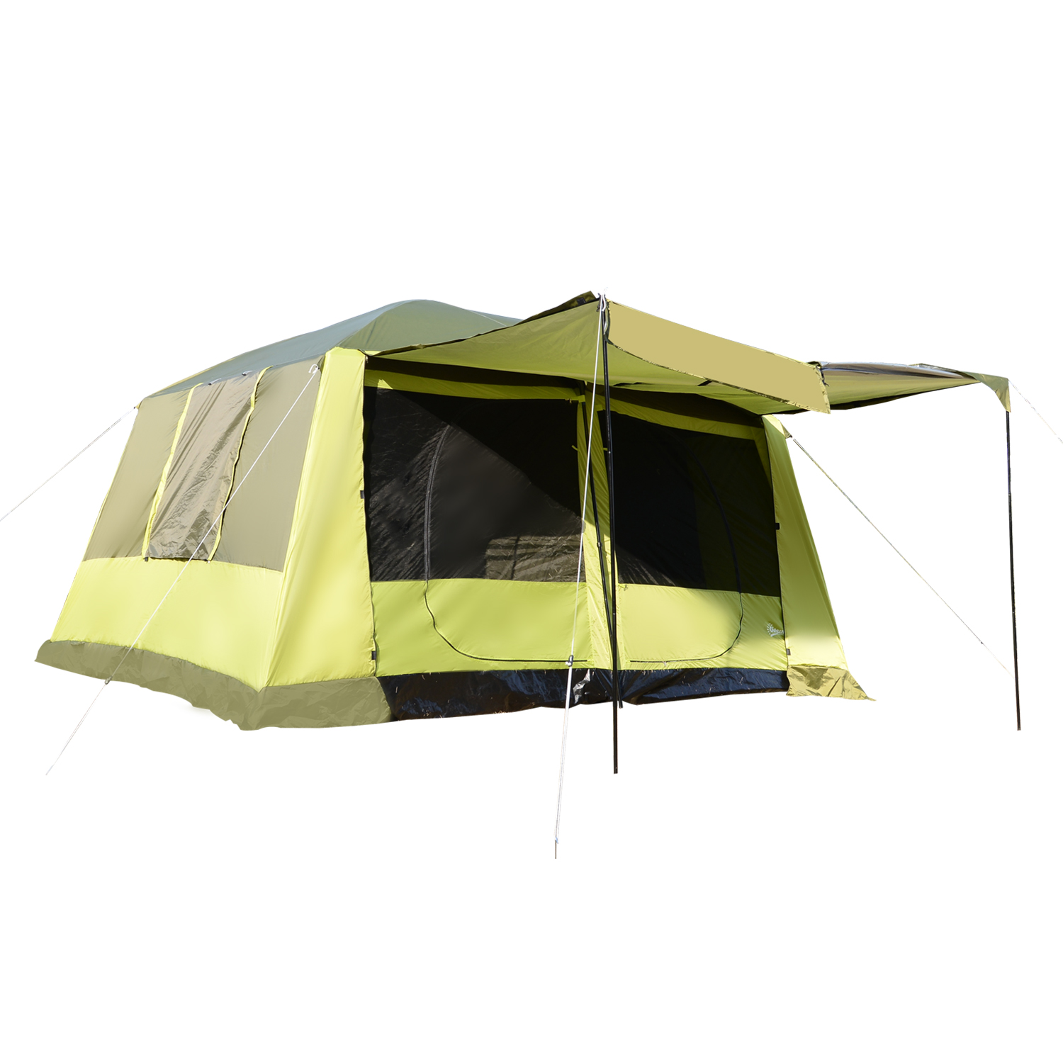 Campingzelt 2 Schlafkabinen Kuppelzelt Familienzelt 48 Personen 410x310cm eBay