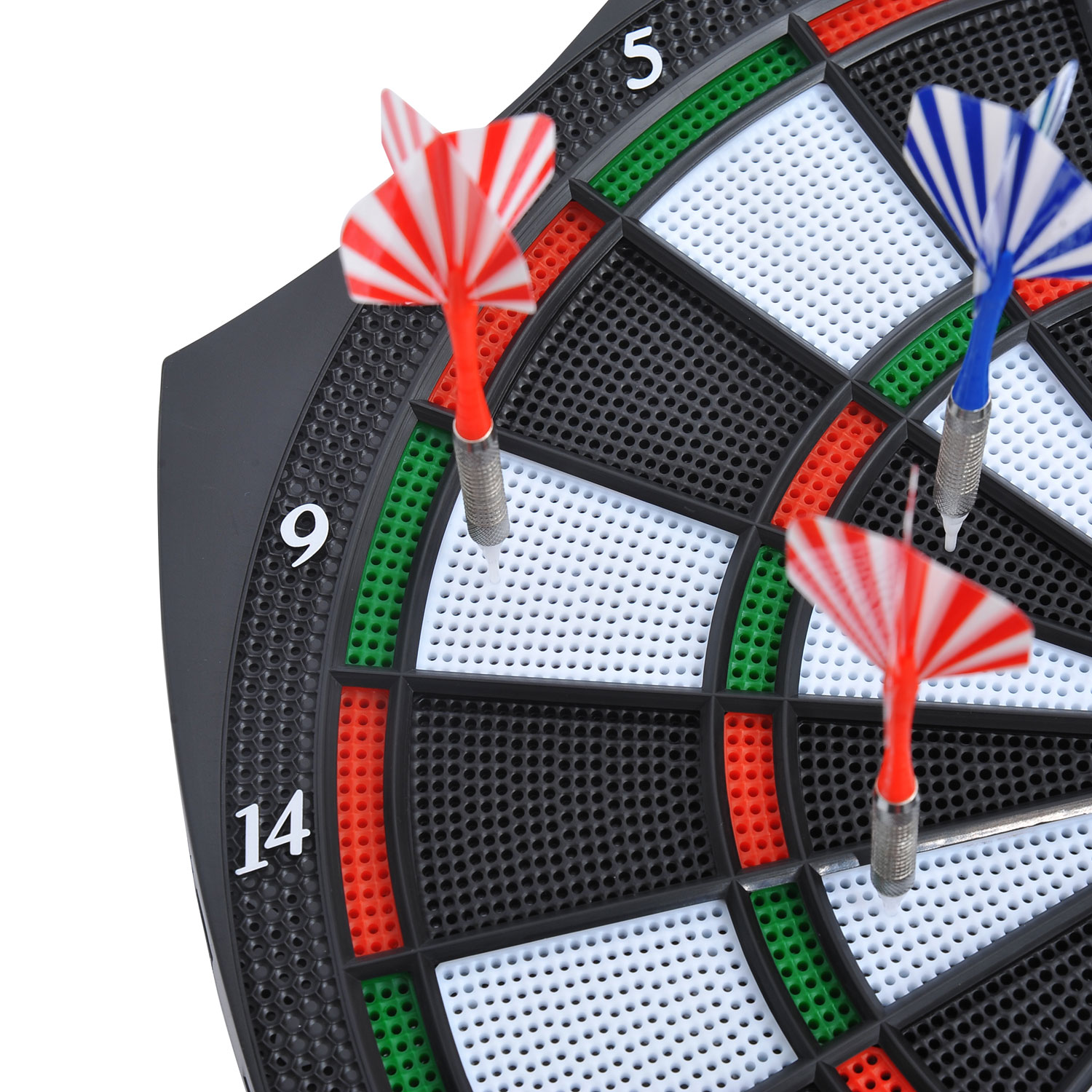 Elektronische Dartscheibe Dartboard soft Dart Board 6 Pfeile 8