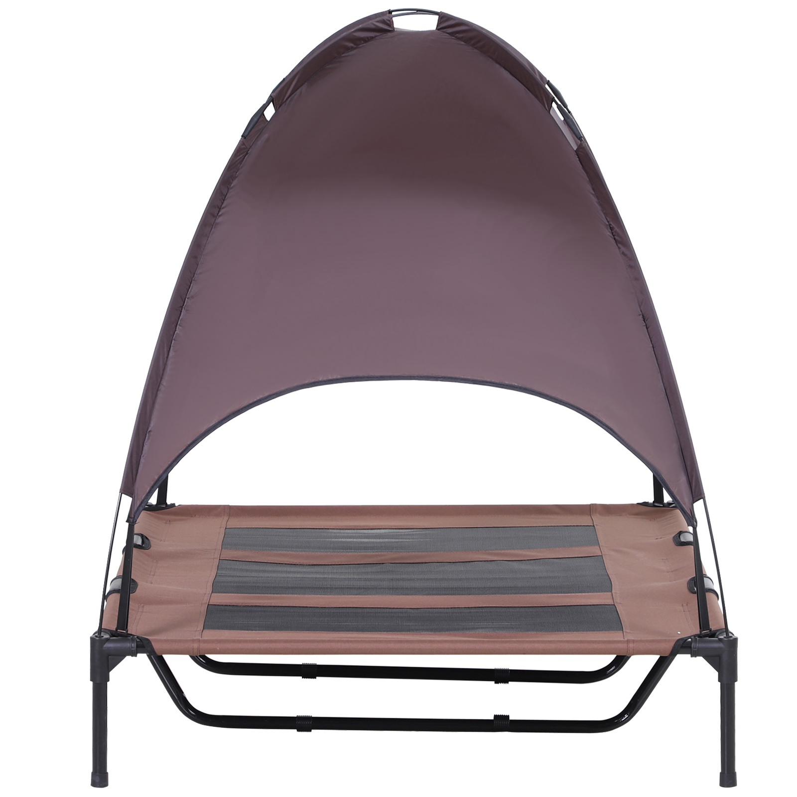 Haustierbett mit Baldachin Erhöhte Hundeliege Hundebett Atmungsaktiv