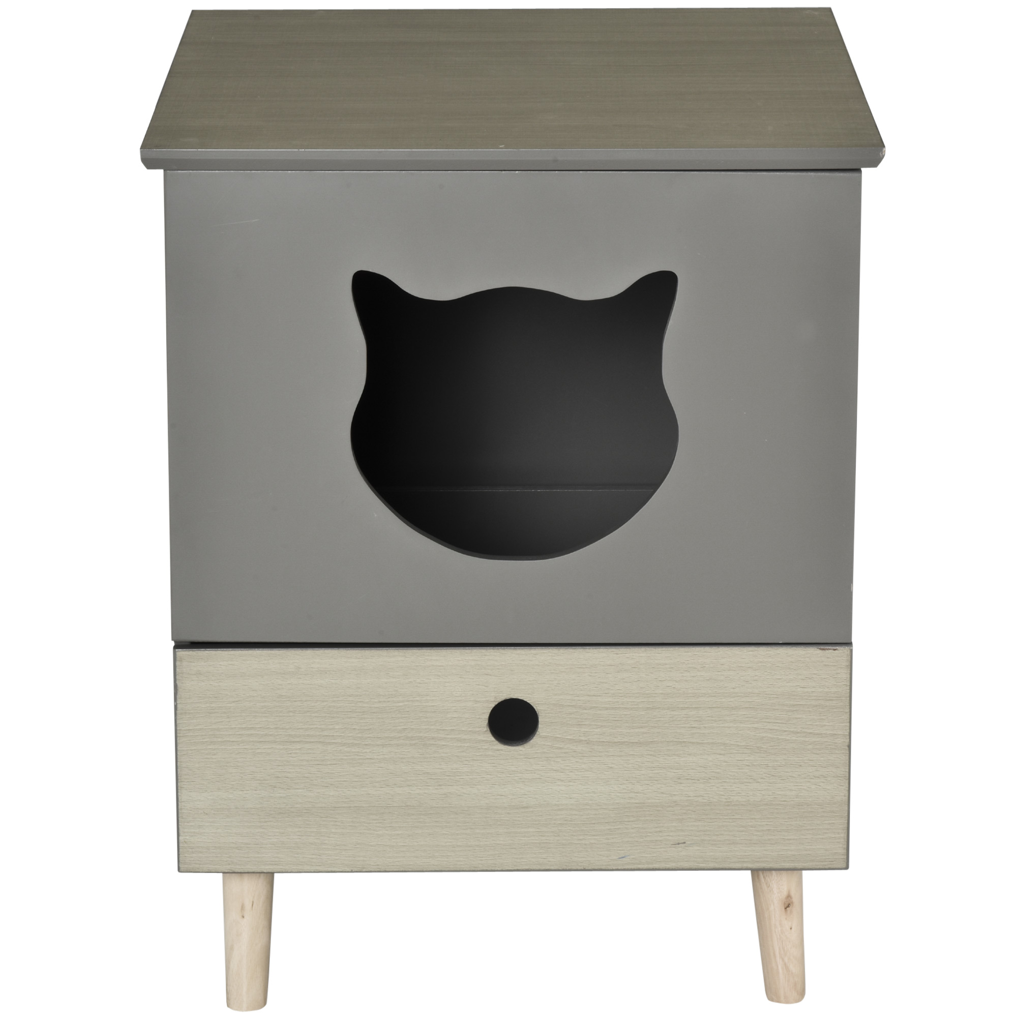 stylisches katzenklo