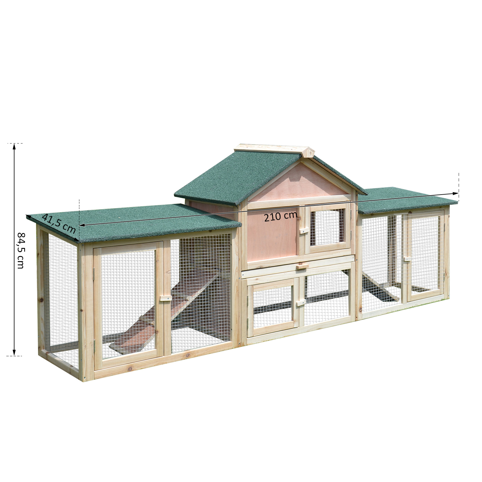 Hasenstall Hasenkäfig Doppelstöckiger Kaninchenstall mit Freigehege