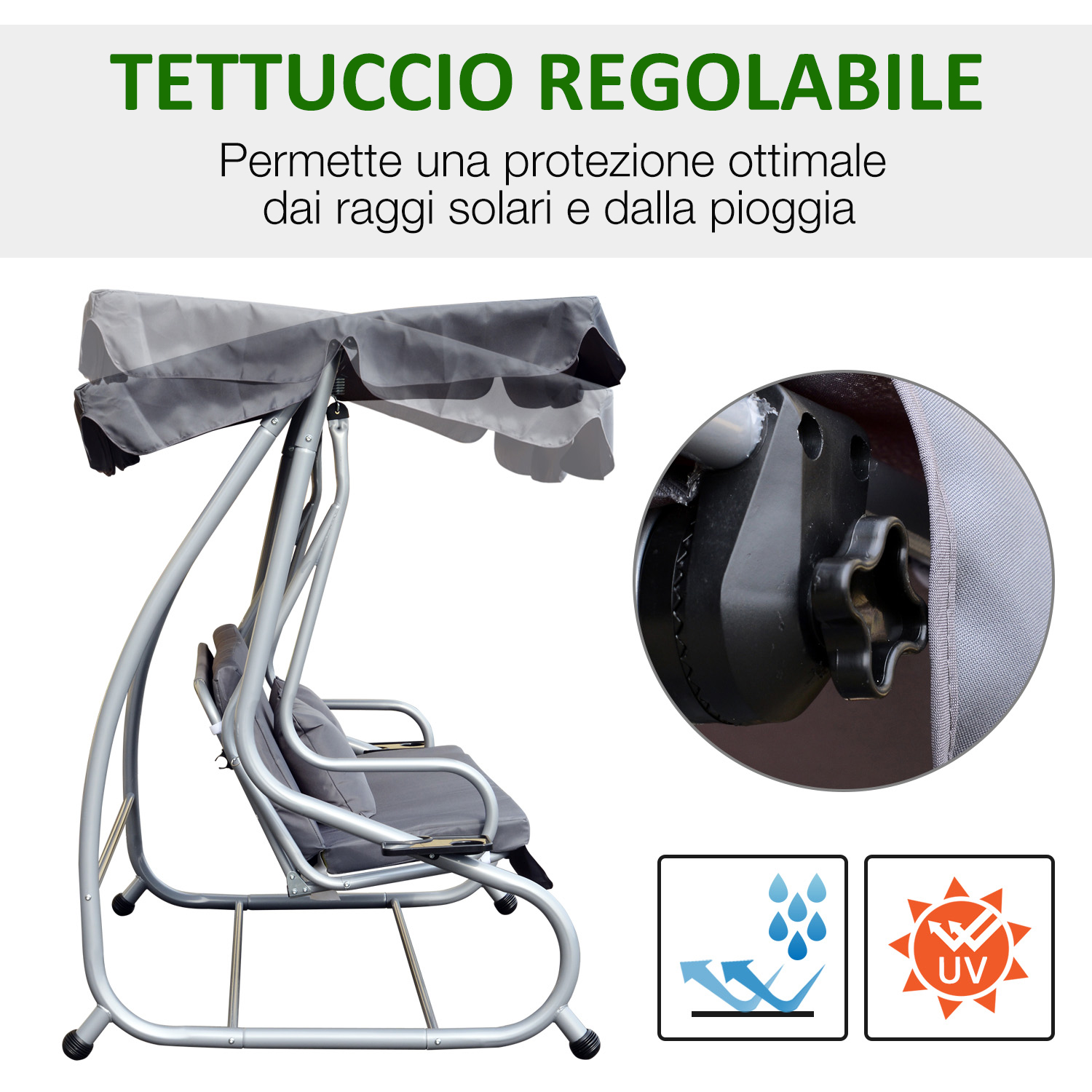 PROGARDEN Tampa Poltrona Pieghevole bianco in plastica GIARDINO SEDIA POLTRONA resistente alle intemperie 398761