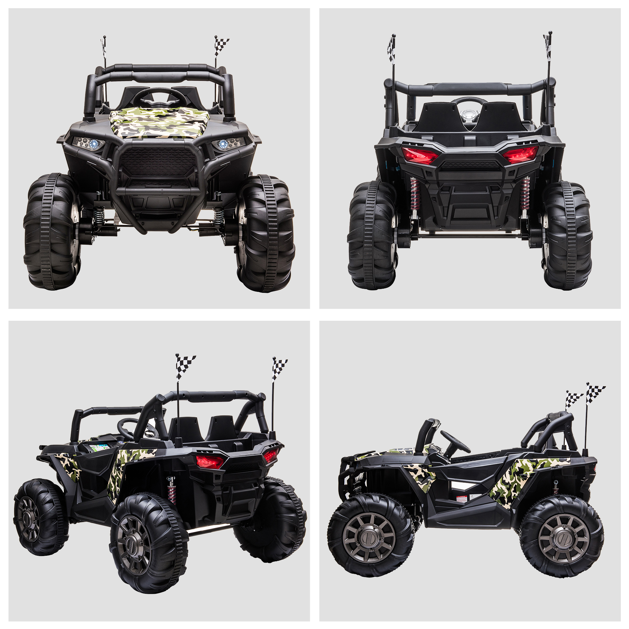 Aosom 12V 2Seater Kids Electric RideOn