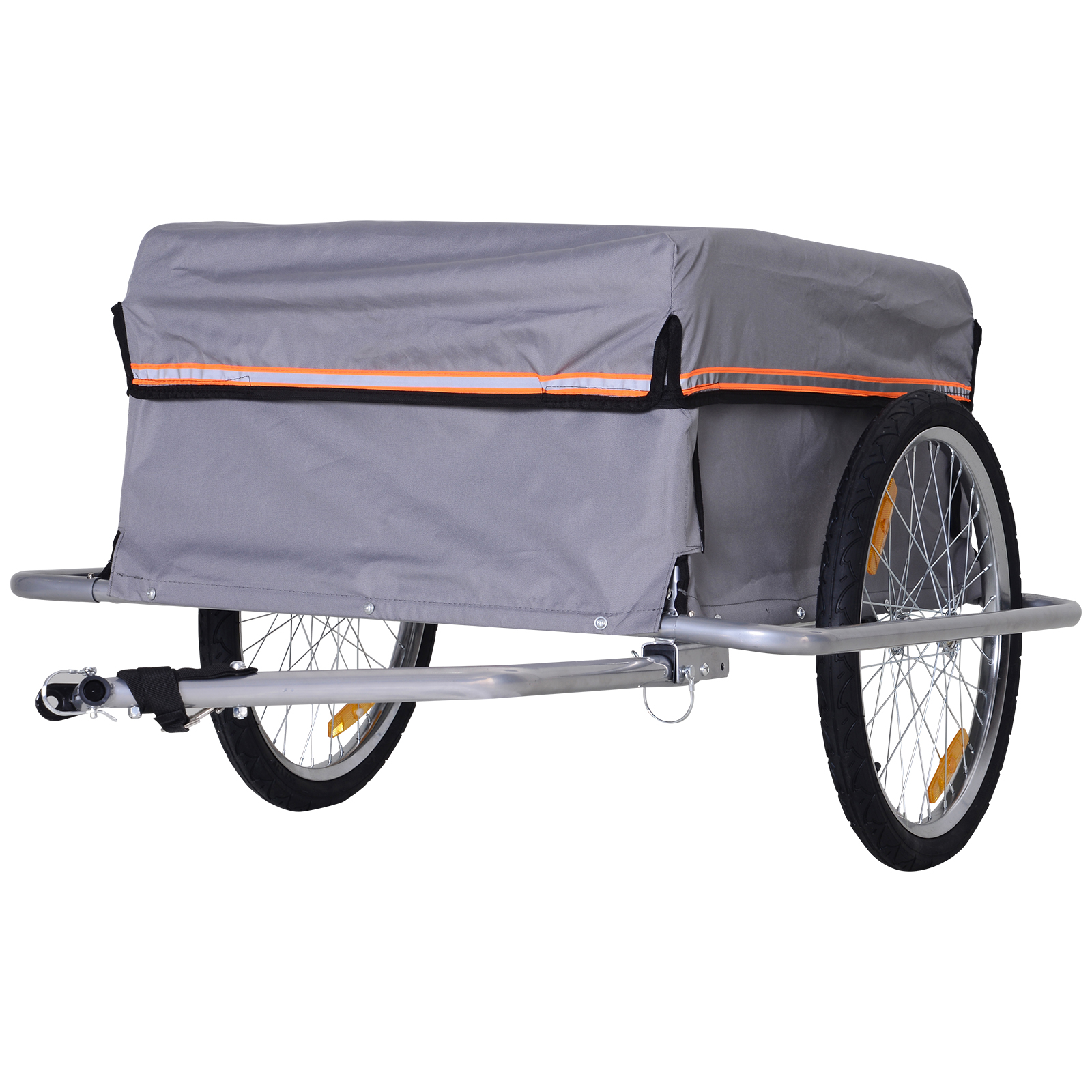 Cargo Bike Transport Trailer with Reflectors and Removable Cover | eBay