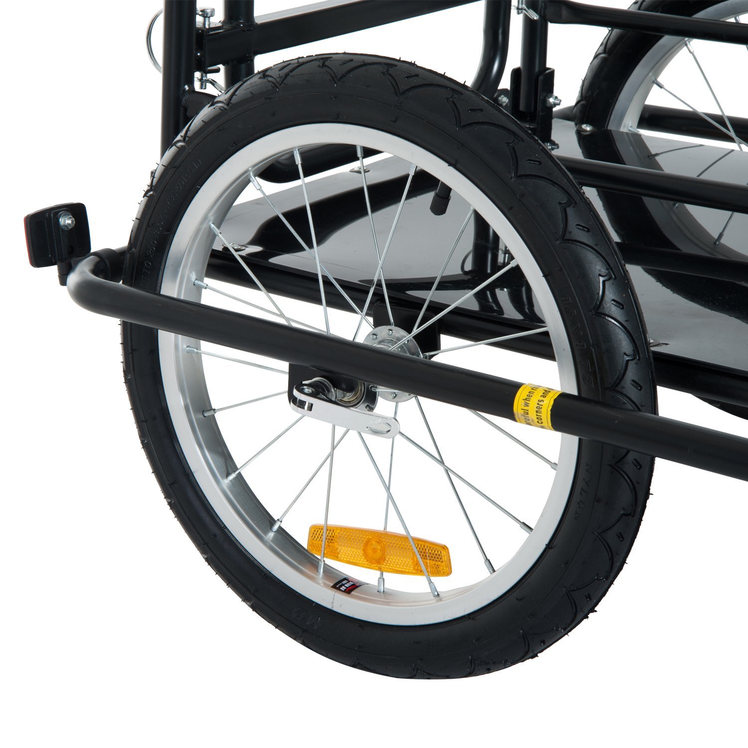 Bike Cargo Trailer w/ Two Wheels Bicycle Large Carrier Cart Yard Patio 24144518313 eBay