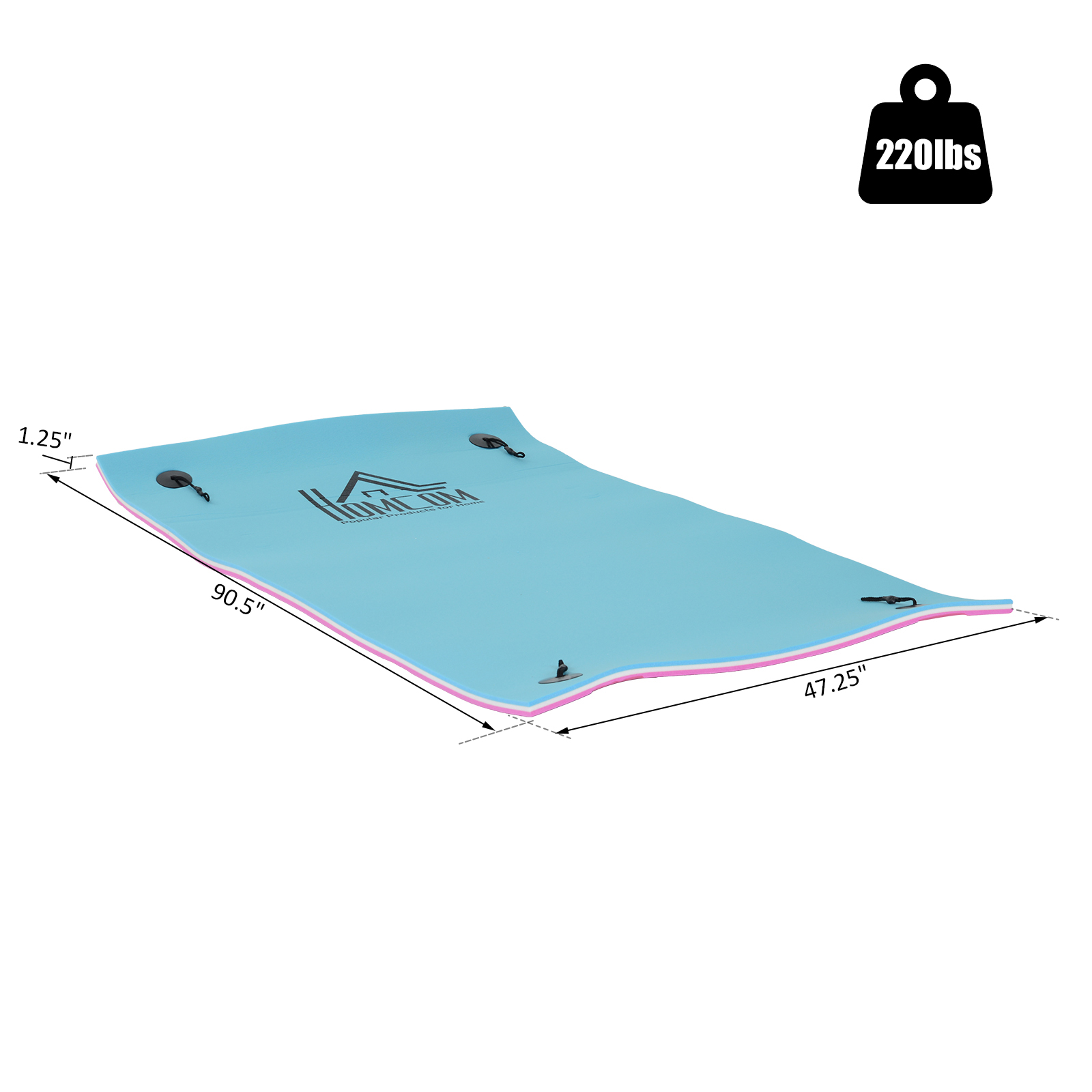 4x7.5ft Floating Mat Water Carpet Recreation Swimming Pool ...