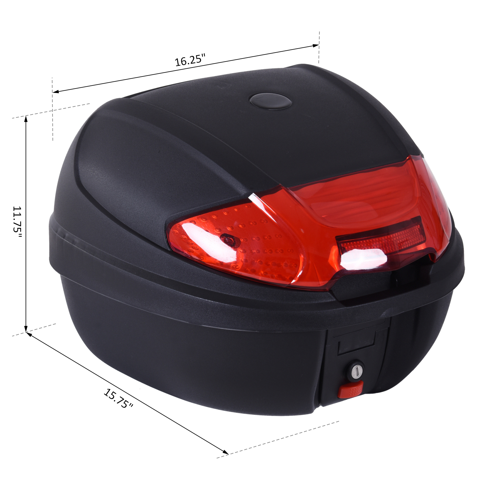 Motorcycle Tail box 30L Top Case Motorbike Trunk Helmet Carrier Luggage