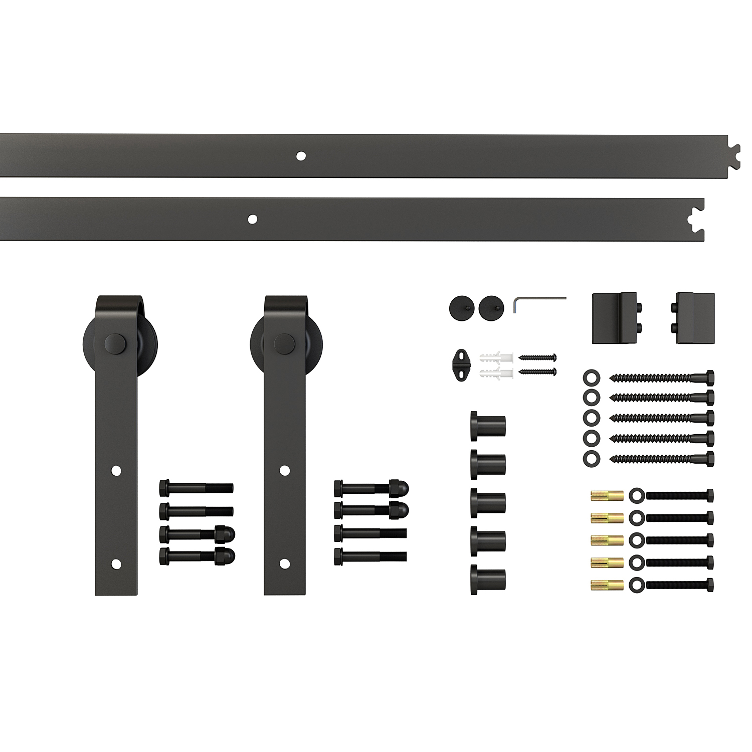 Modern Sliding Wood Barn Door Hardware Kit Track Set eBay