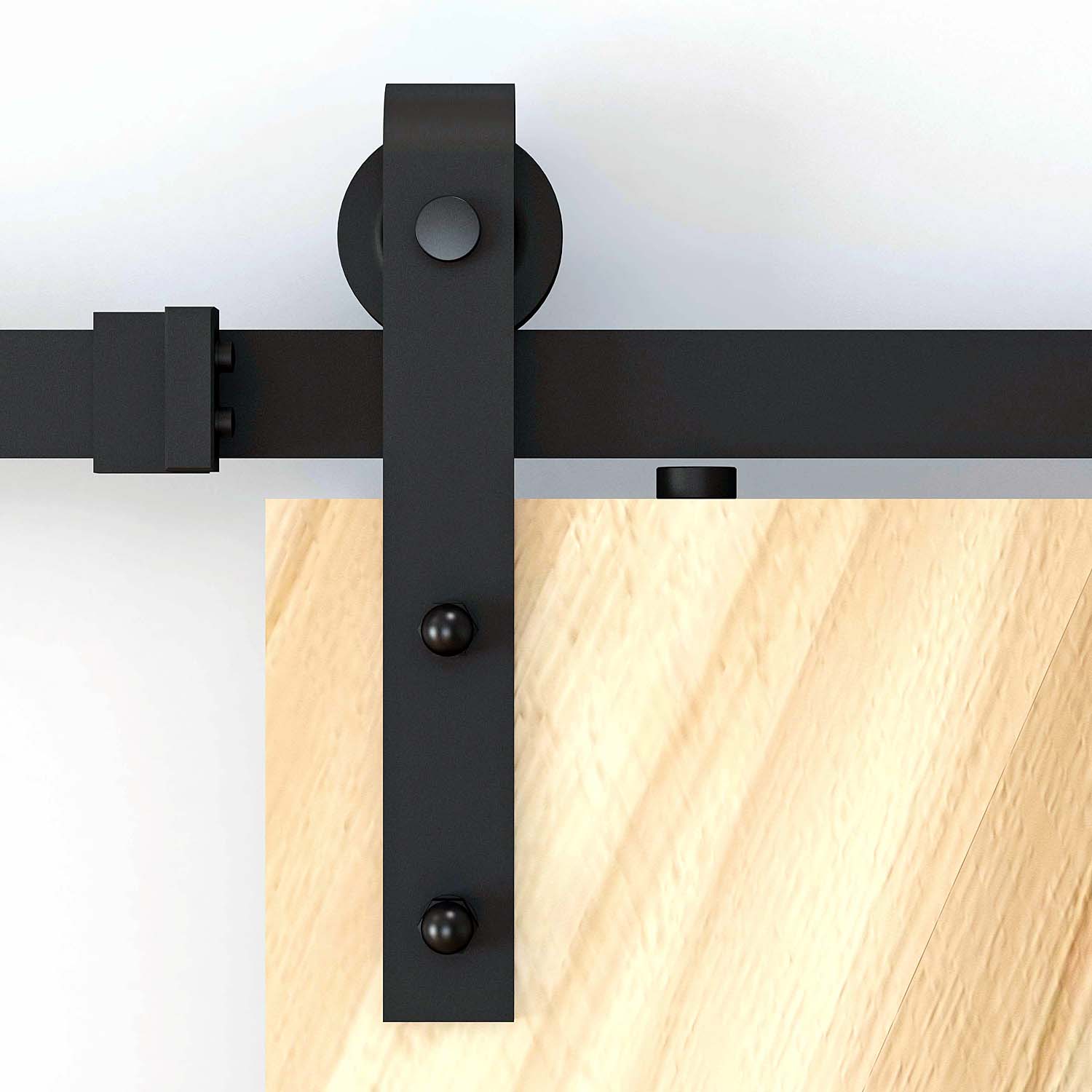 Modern Sliding Wood Barn Door Hardware Kit Track Set eBay