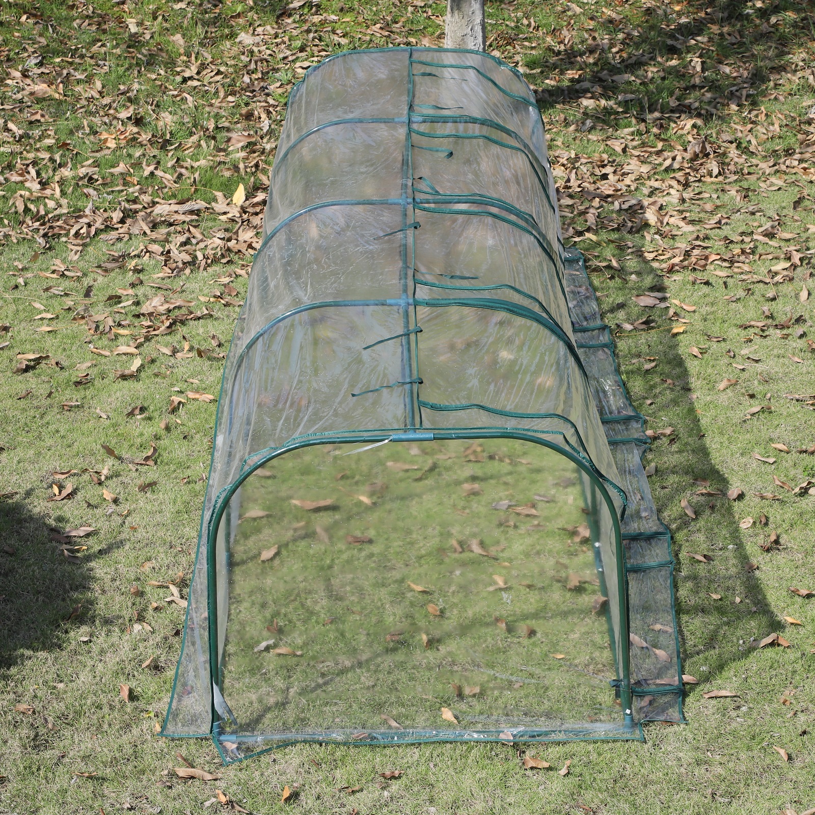 Large Transparent PVC Tunnel Greenhouse Green Grow House Steel eBay