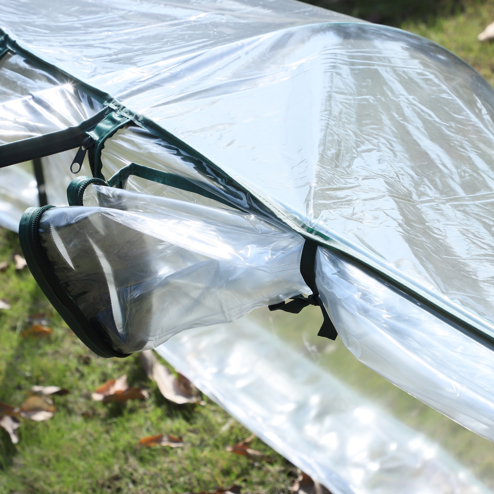 Large Transparent PVC Tunnel Greenhouse Green Grow House Steel eBay