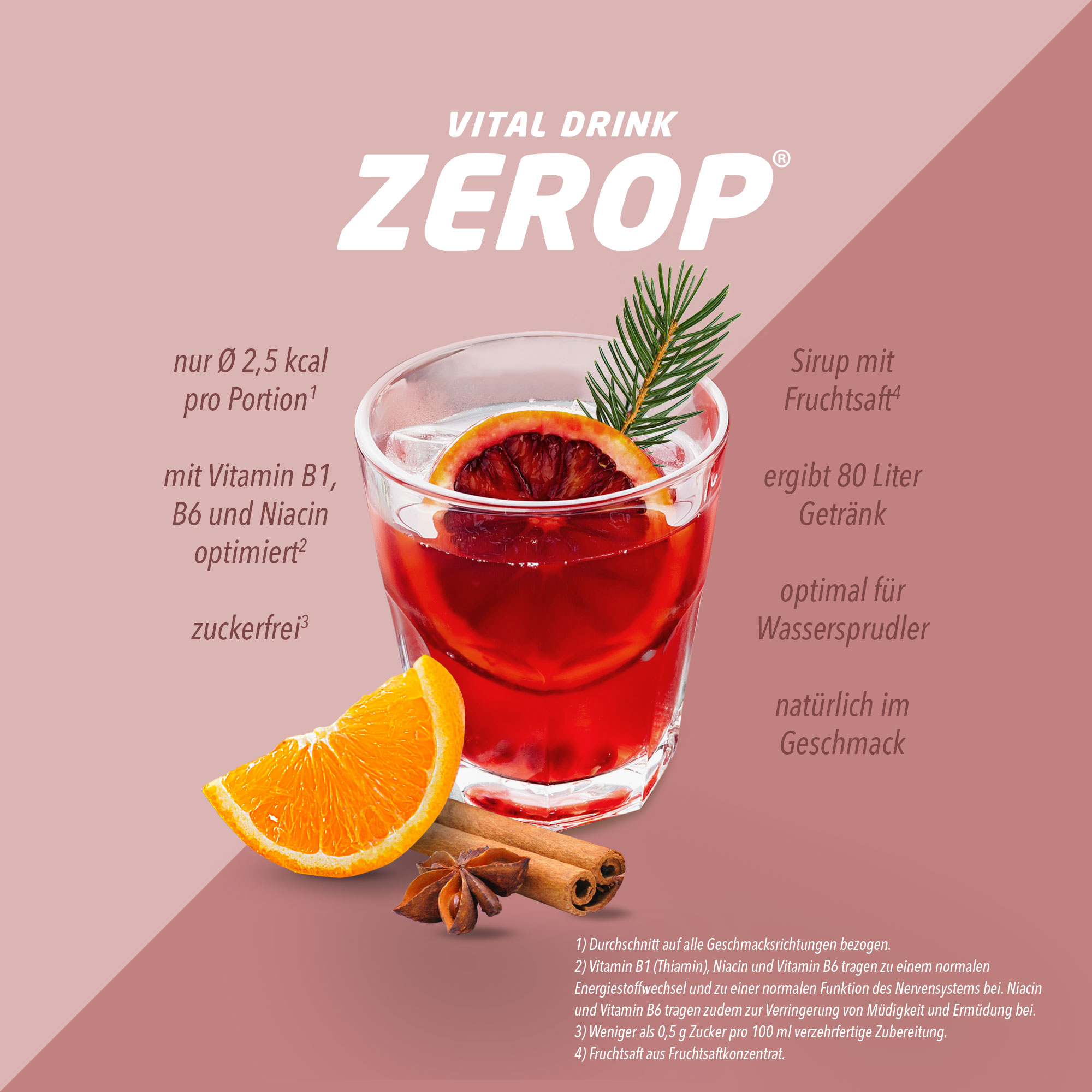 1L Vital Drink Zerop von Best Body Nutrition gratis Dosierpumpe