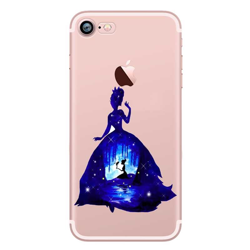 WATERCOLOUR DISNEY PRINCESS CARTOON TPU GEL BACK CASE FOR IPHONE X 8 8+ 7 7+ 6S - Picture 13 of 18
