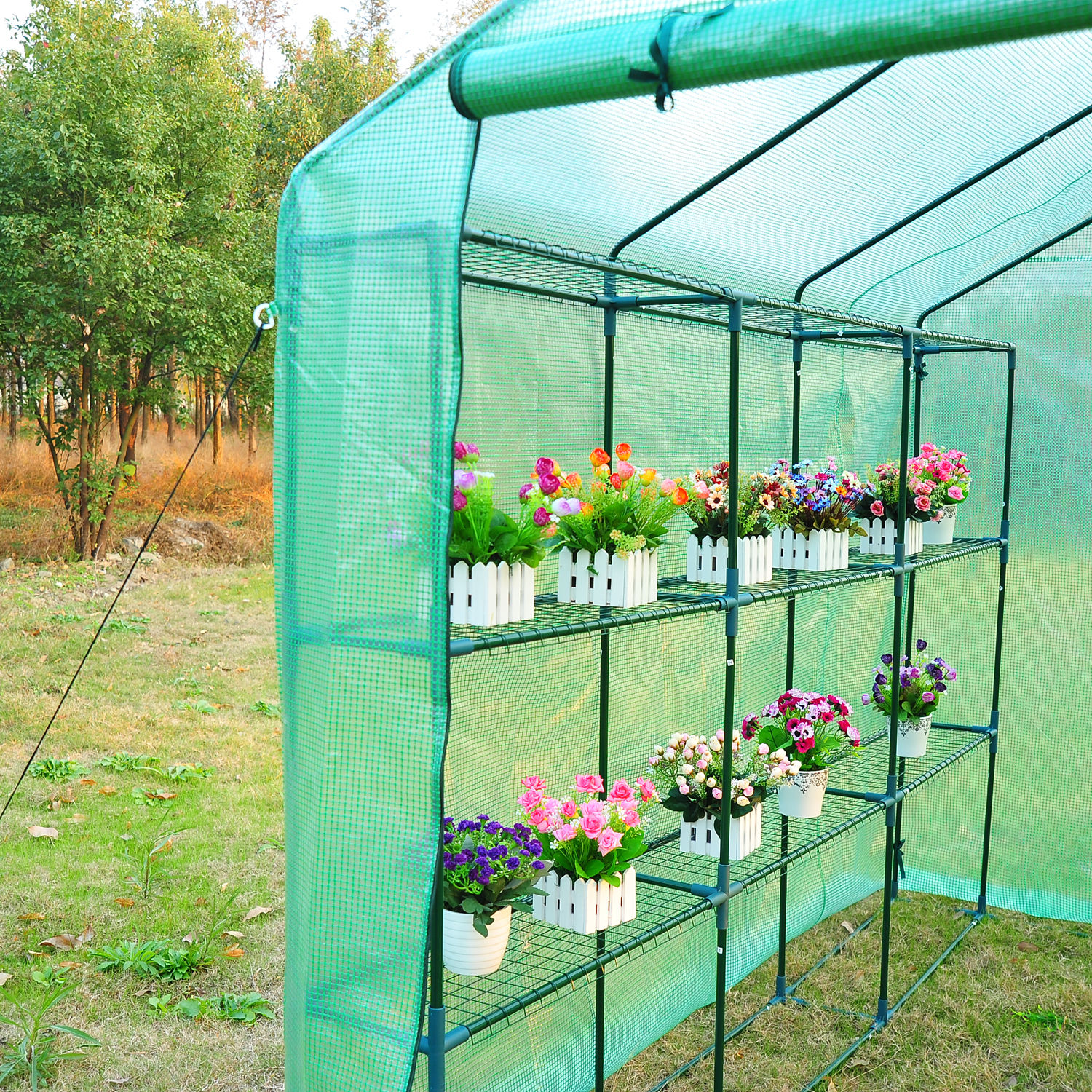 Portable Greenhouse Walk In Green House Outdoor Year Around Plant