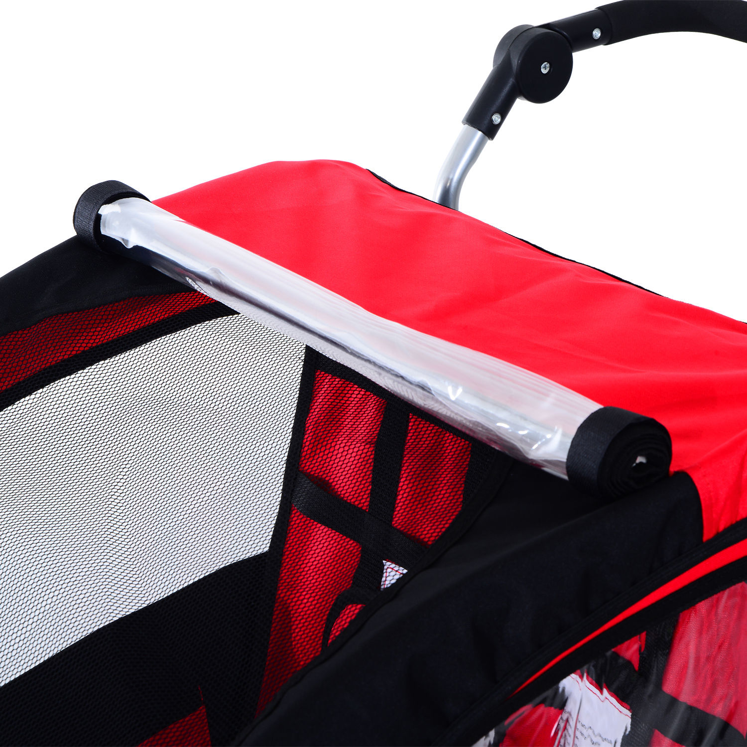 Elite Aosom Double Baby Bike Trailer Stroller Child Bicycle Jogger