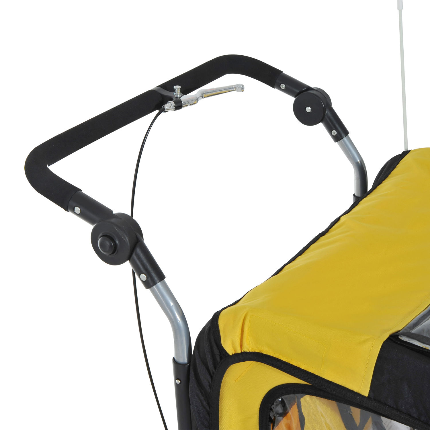 Elite Aosom Double Baby Bike Trailer Stroller Child Bicycle Jogger