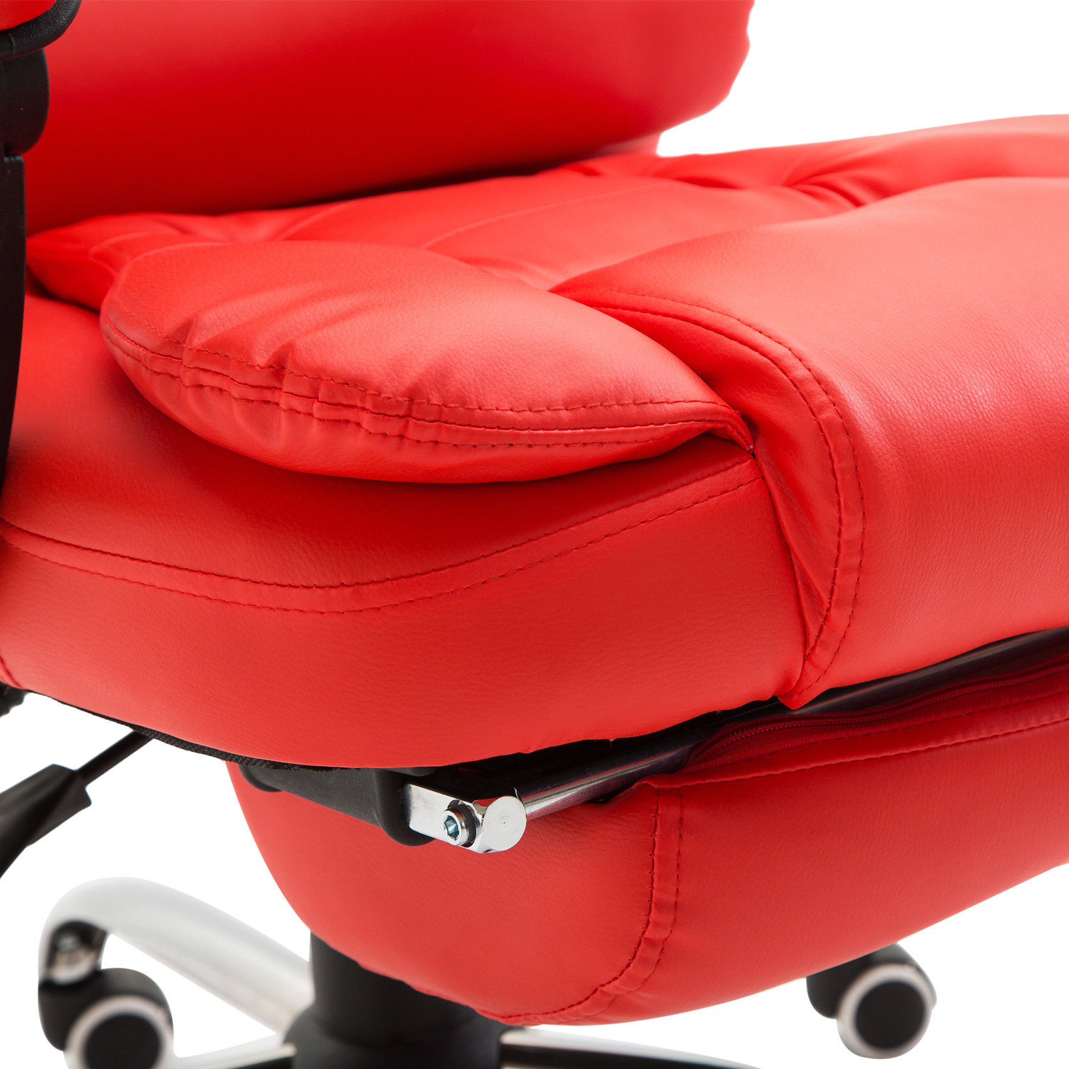 Executive Style Reclining Office Napping Chair PU Leather W