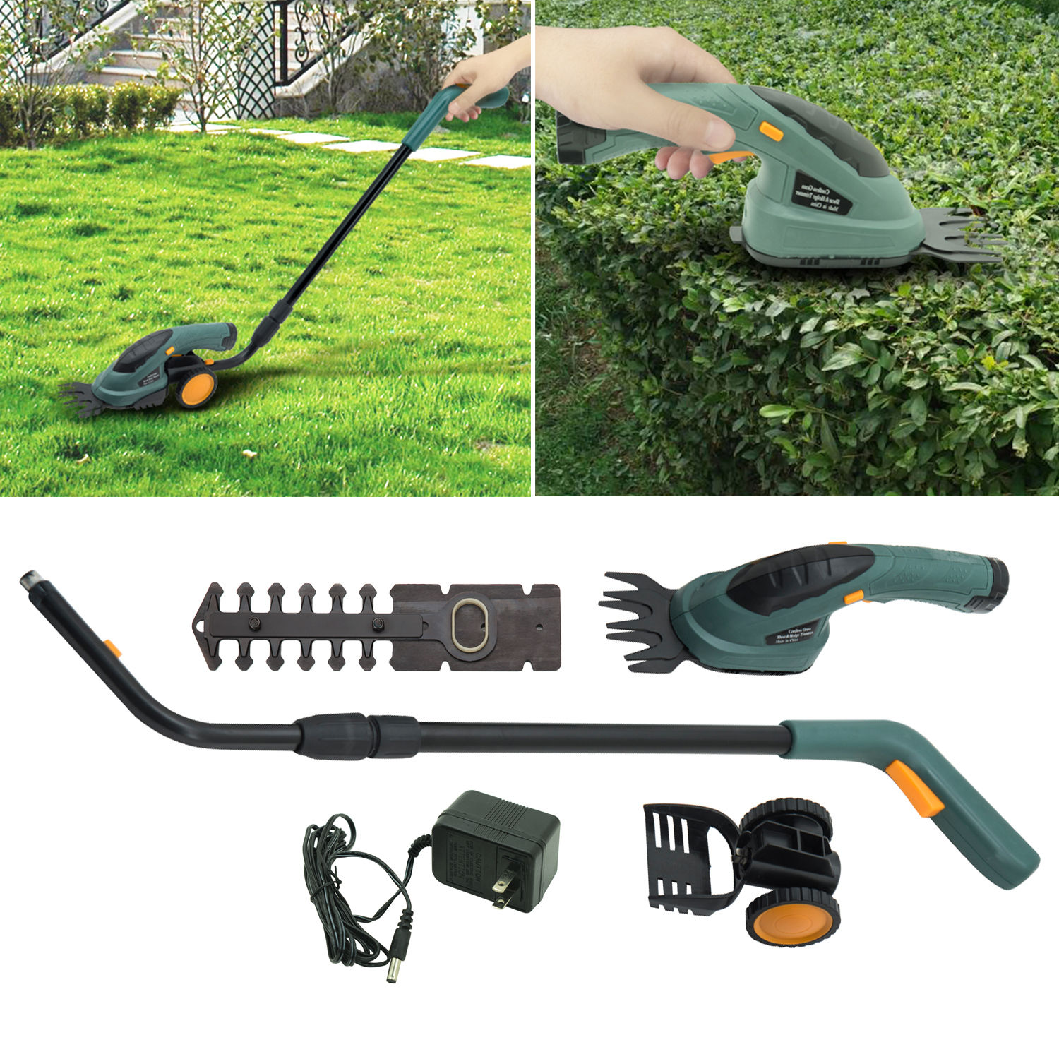 Electric 2In1 Grass Shear Hedge Trimmer Cordless 3.6V Lawn Mower Yard Garden eBay