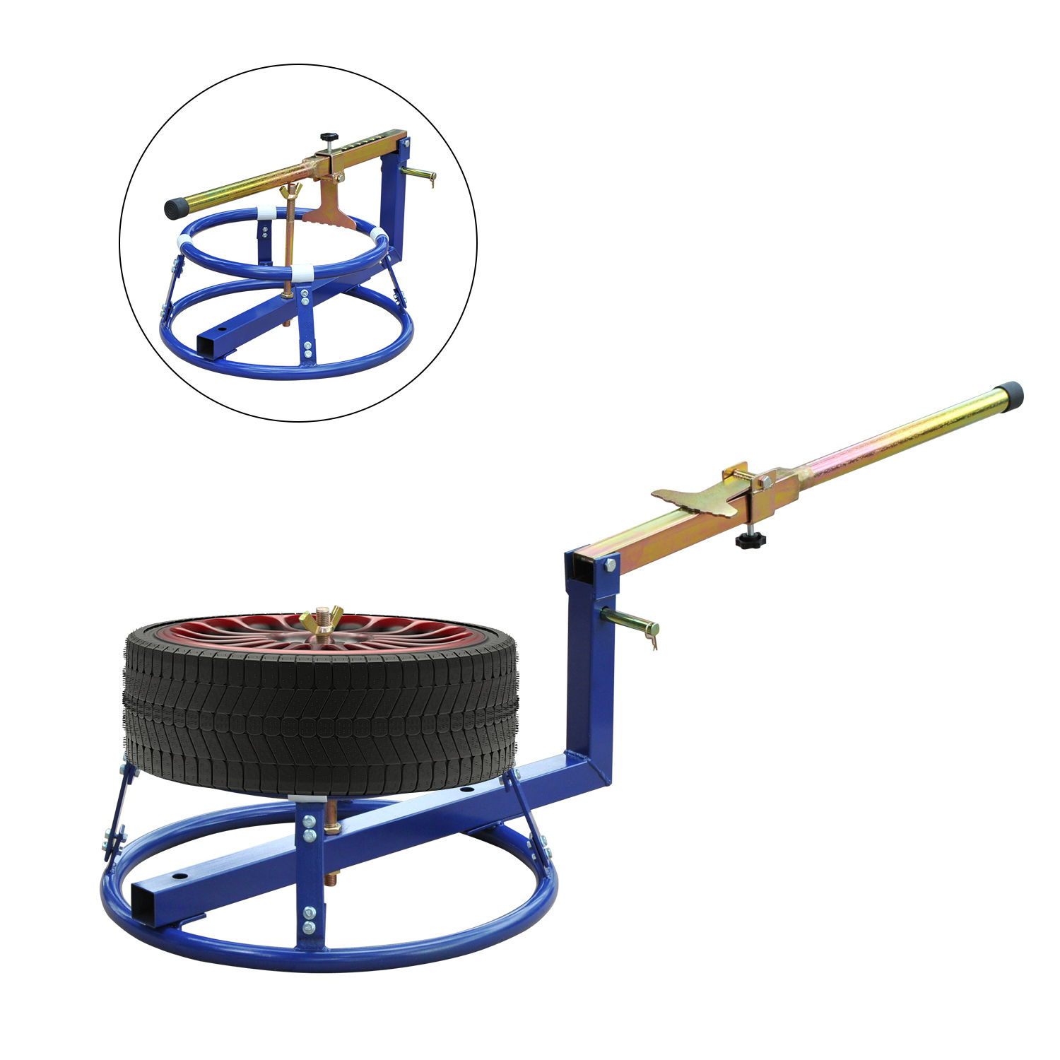 16"22" Diameter Portable Motorcycle Tire Changing Stand with