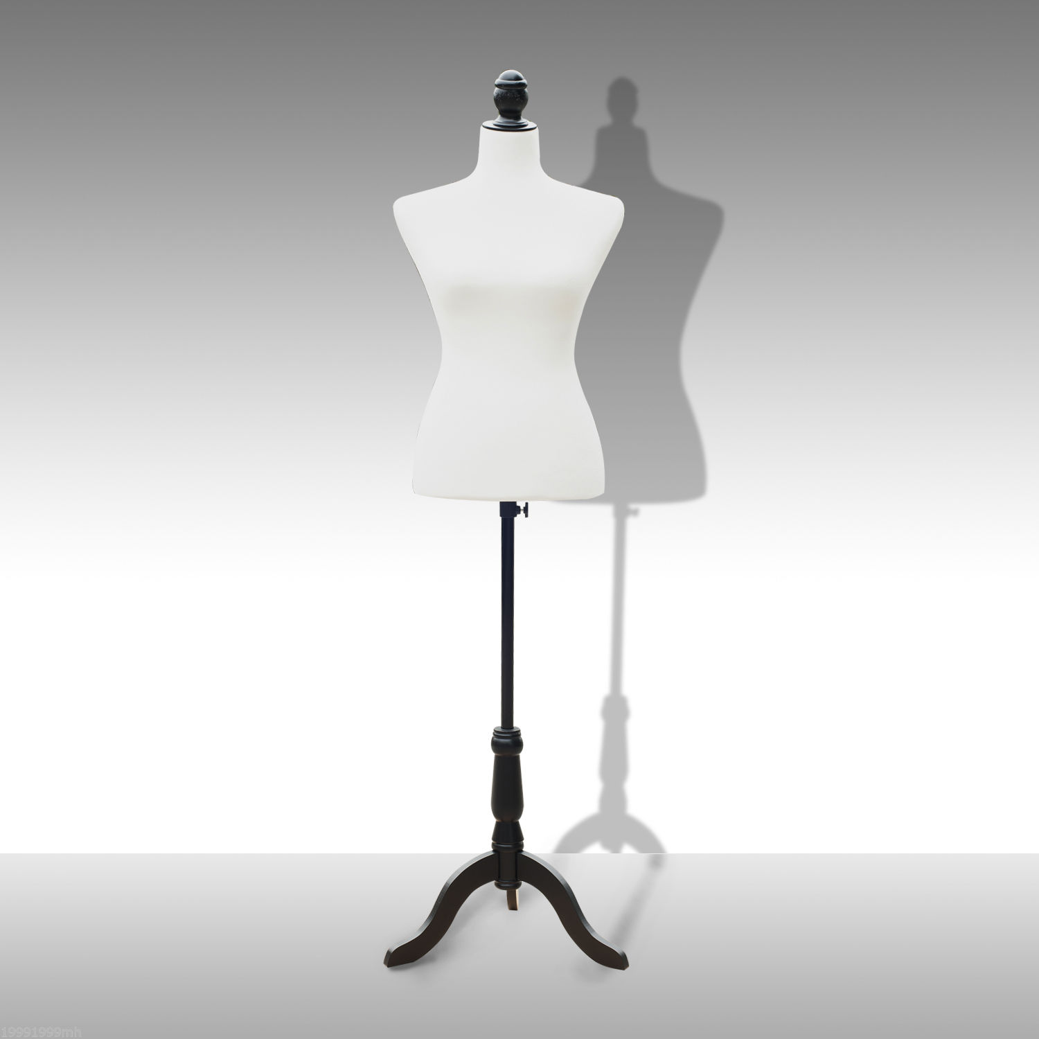 White HOMCOM Female Dress Form Mannequin Stand Torso Dressmaker Display Fashion Design Stand