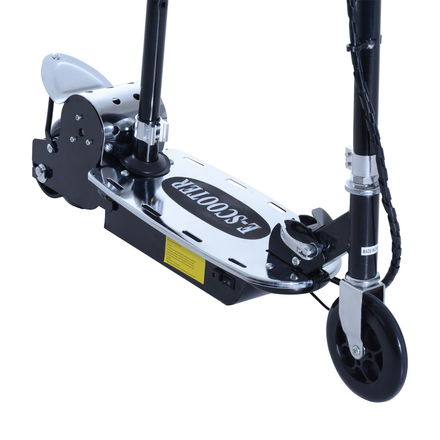 37.9″ 8 mph Electric E-Scooter Bike Seat Battery Powered Foldable Black 37.9″ 8 mph Electric E-Scooter Bike Seat Battery Powered Foldable Black