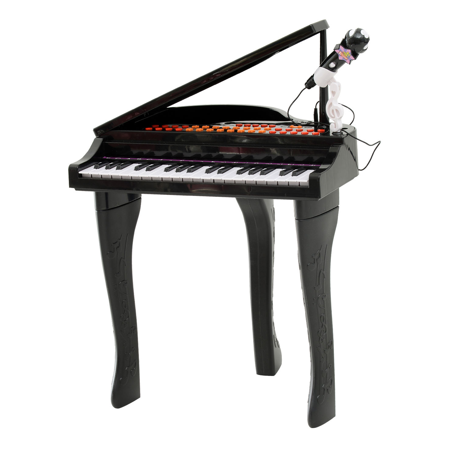 37/32 Key Kids Electronic Keyboard Mini Grand Piano Stool Microphone