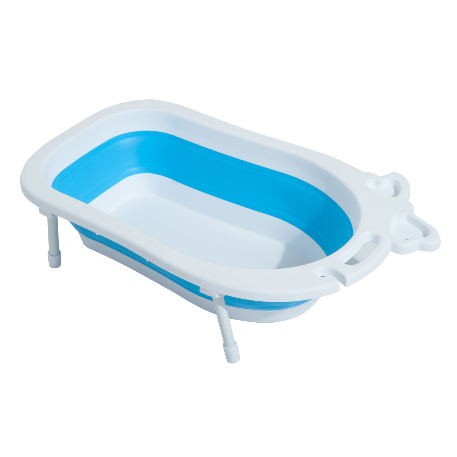 Baby Bath Tub Foldable Toddler Kids Infant Plastic Play Wash Basket