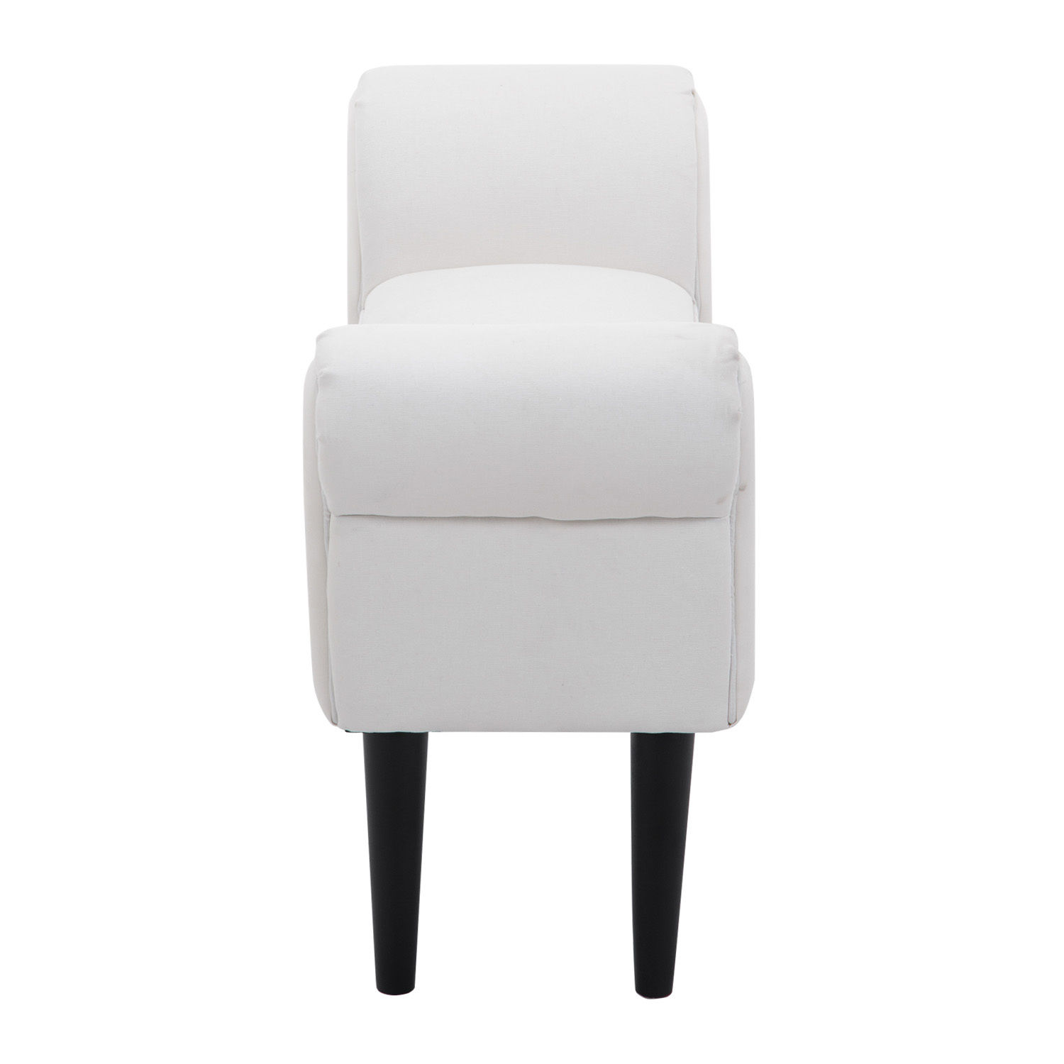 Modern Bed Side Bench Chaise Lounge Style Window Seat Entryway Thick