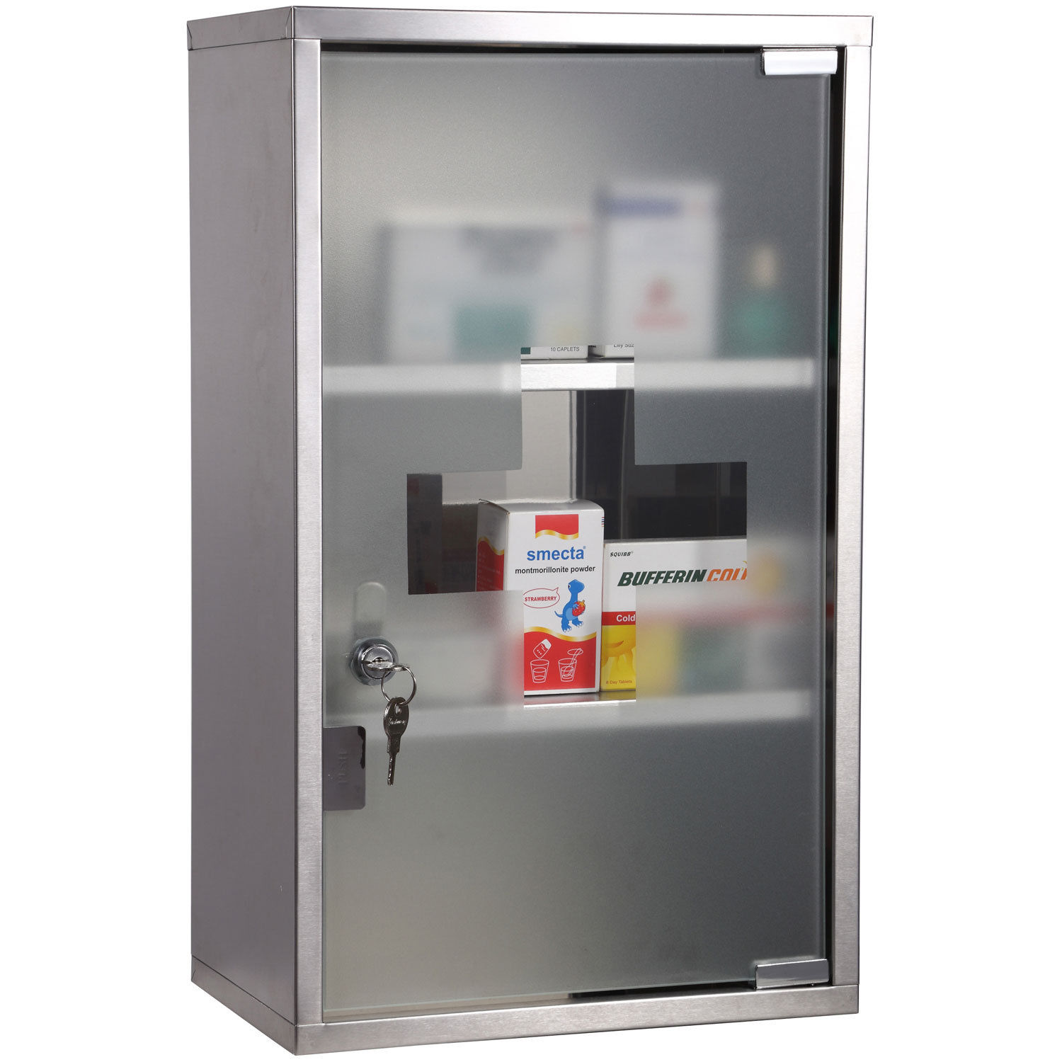 HOMCOM Medizinschrank Arzneischrank Erste Hilfe Schrank