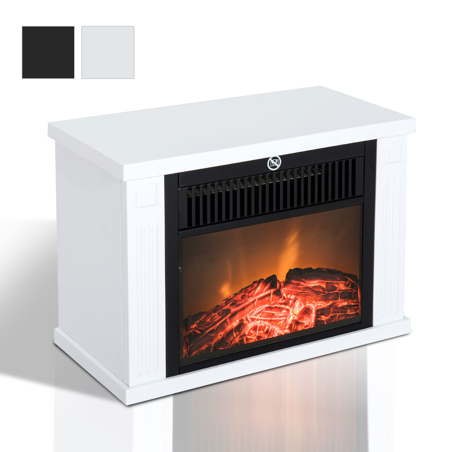 Elektrokamin Kaminofen 1200W Elektrischer Kamin Standkamin