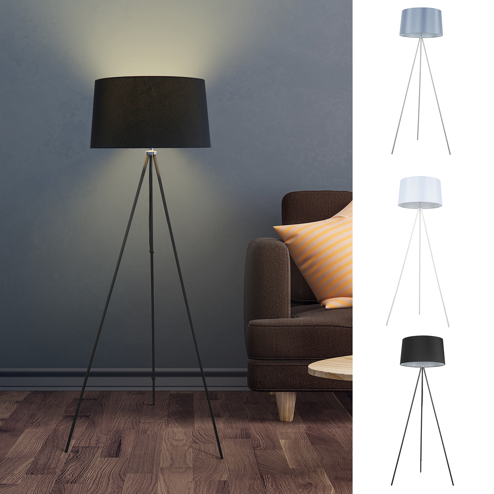 Stehlampe Standleuchte Stehleuchte Bodenlampe Tripod Metall Skandinavisch