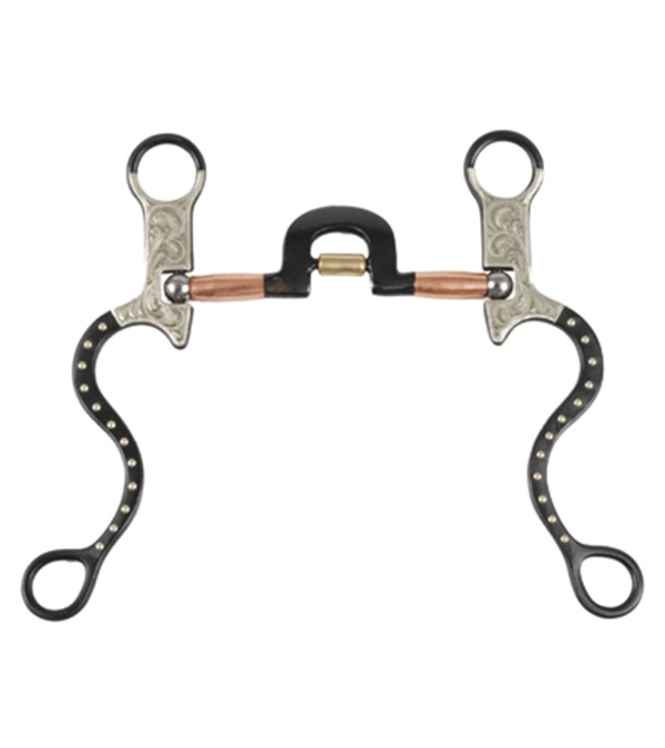 Western Show High Port Roller Snaffle Bits
