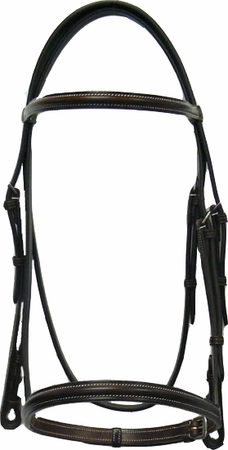 Rênes Latérales En Cuir Bobby’s English Tack – Avec Beignets Caoutchouc, Excellent état