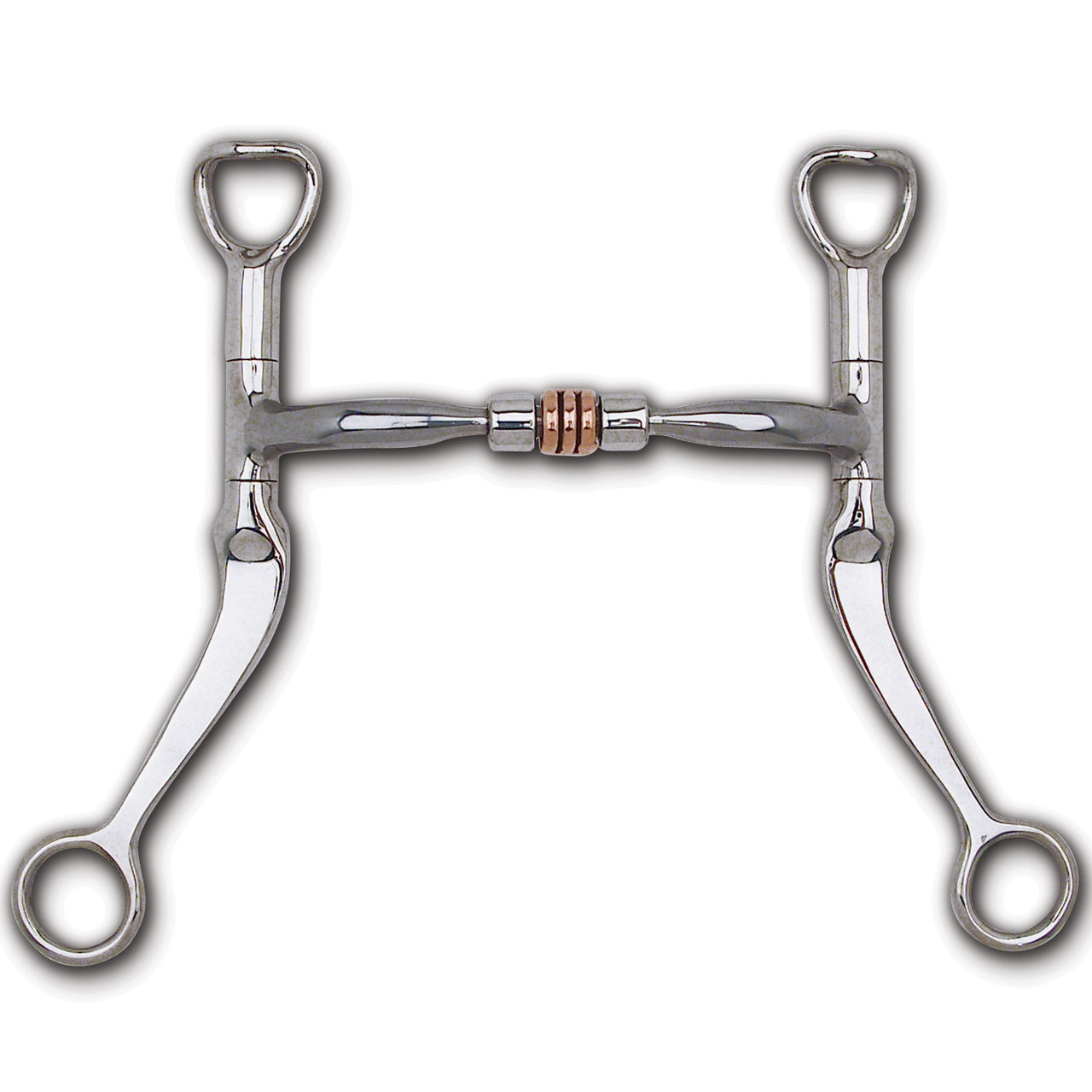Myler Flat Shank Comfort Roller Snaffle Western Bits