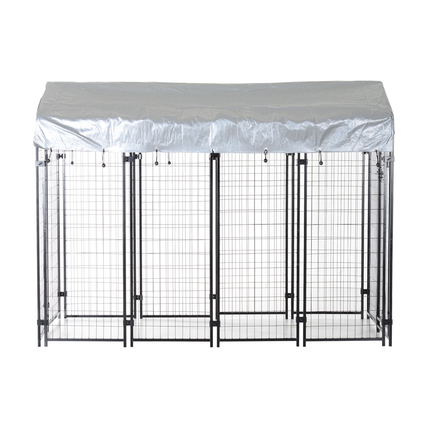 Outdoor Dog Kennel Run House Crate Cage Enclosure AntiUV Roof Patio
