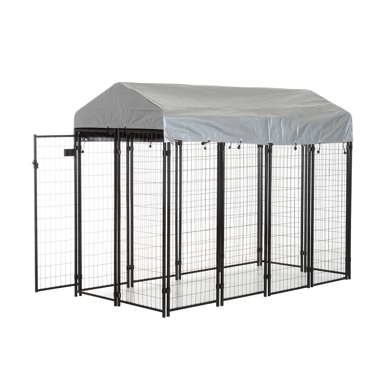 Outdoor Dog Kennel Run House Crate Cage Enclosure AntiUV Roof Patio