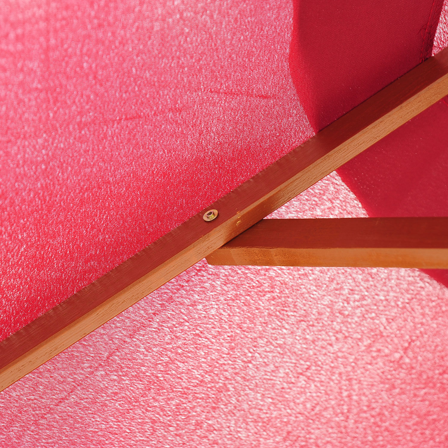 2.5m Wood Wooden Garden Parasol Sun Shade Patio Outdoor Umbrella Canopy Winered eBay