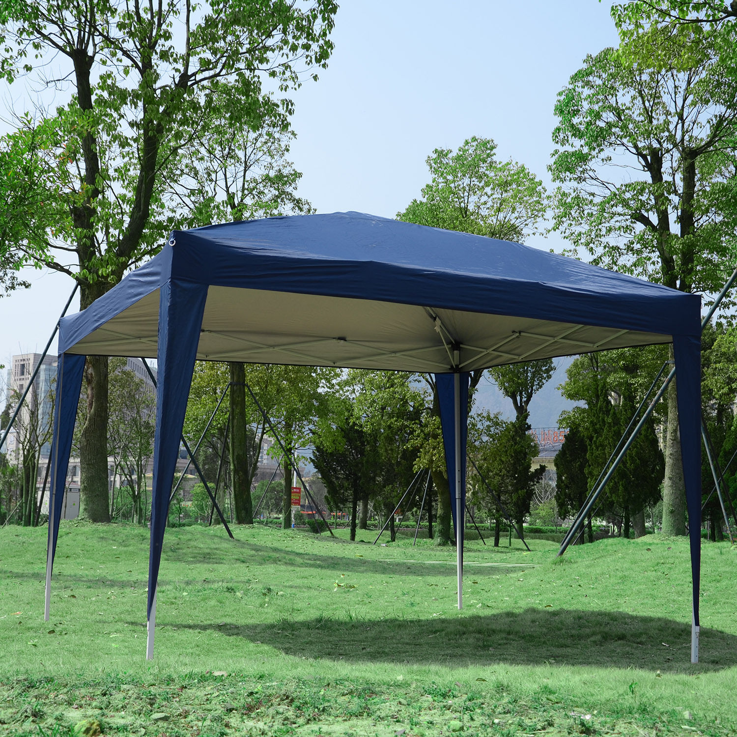 3 x 3m Gazebo Tent Canopy Marquee Waterproof Free Storage Bag Garden