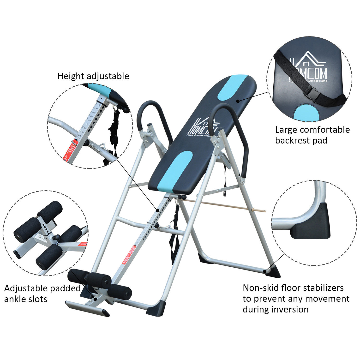 Foldable Therapy Gravity Inversion Table AB