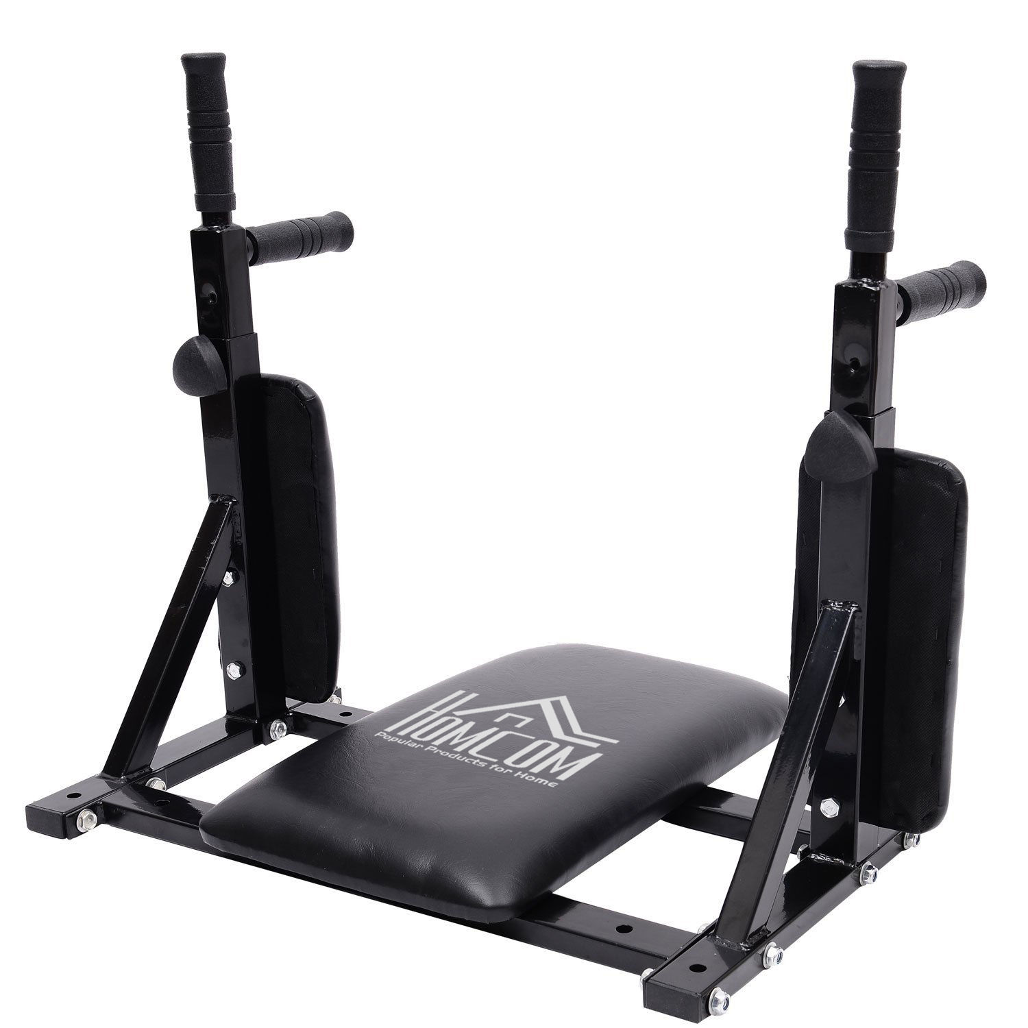 Gym Rack Dip Station Wall Mounted AB Knee Leg Raise Pull Up