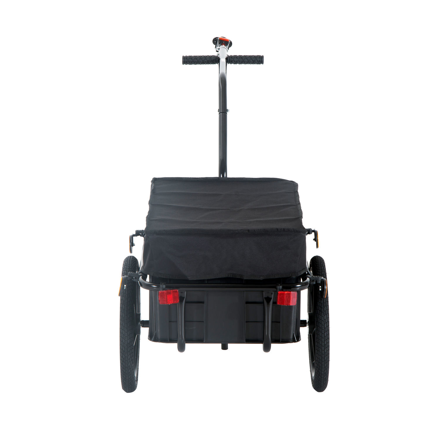 HOMCOM 70L Cargo Trailer Bike Trolley Cart Handle Carrier Utility w