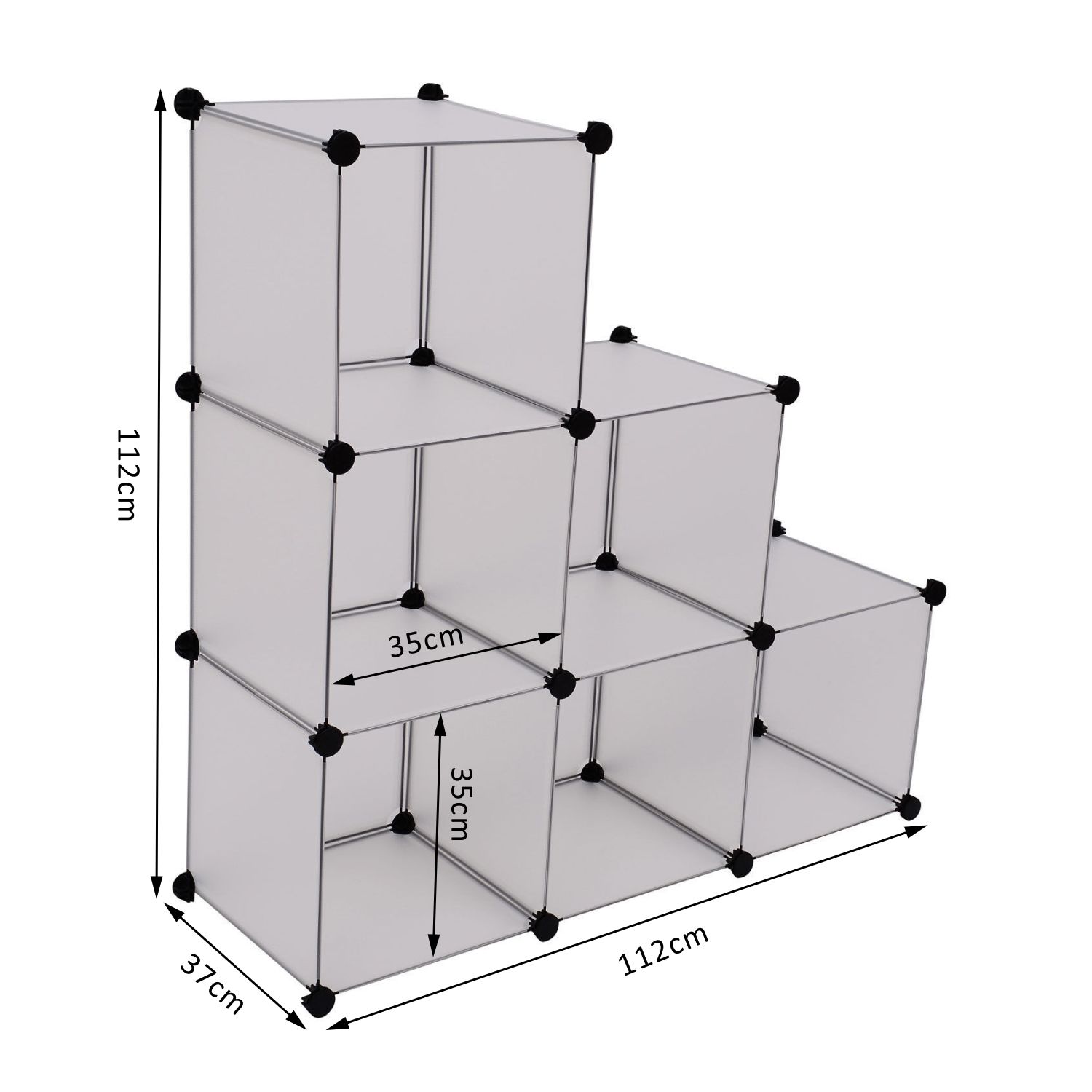 Interlocking Cube Organizer Plastic Storage Shoe Rack Display Stand - Picture 26 of 37