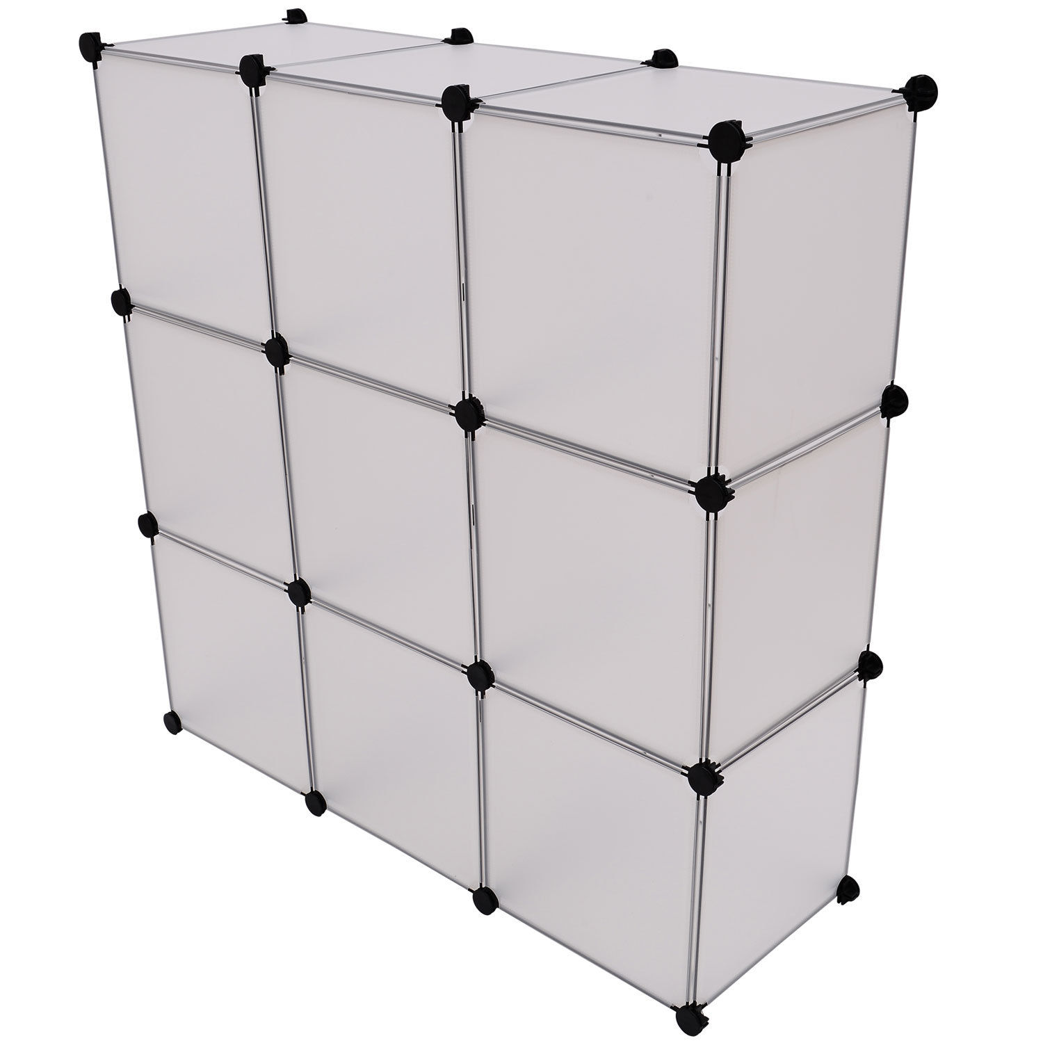Interlocking Cube Organizer Plastic Storage Shoe Rack Display Stand - Picture 35 of 37