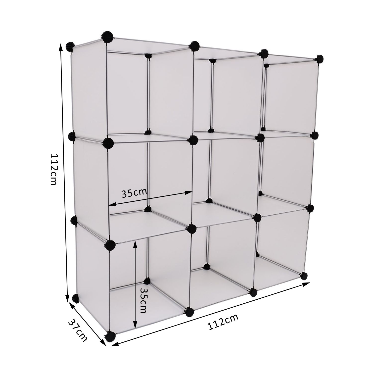 Interlocking Cube Organizer Plastic Storage Shoe Rack Display Stand - Picture 32 of 37
