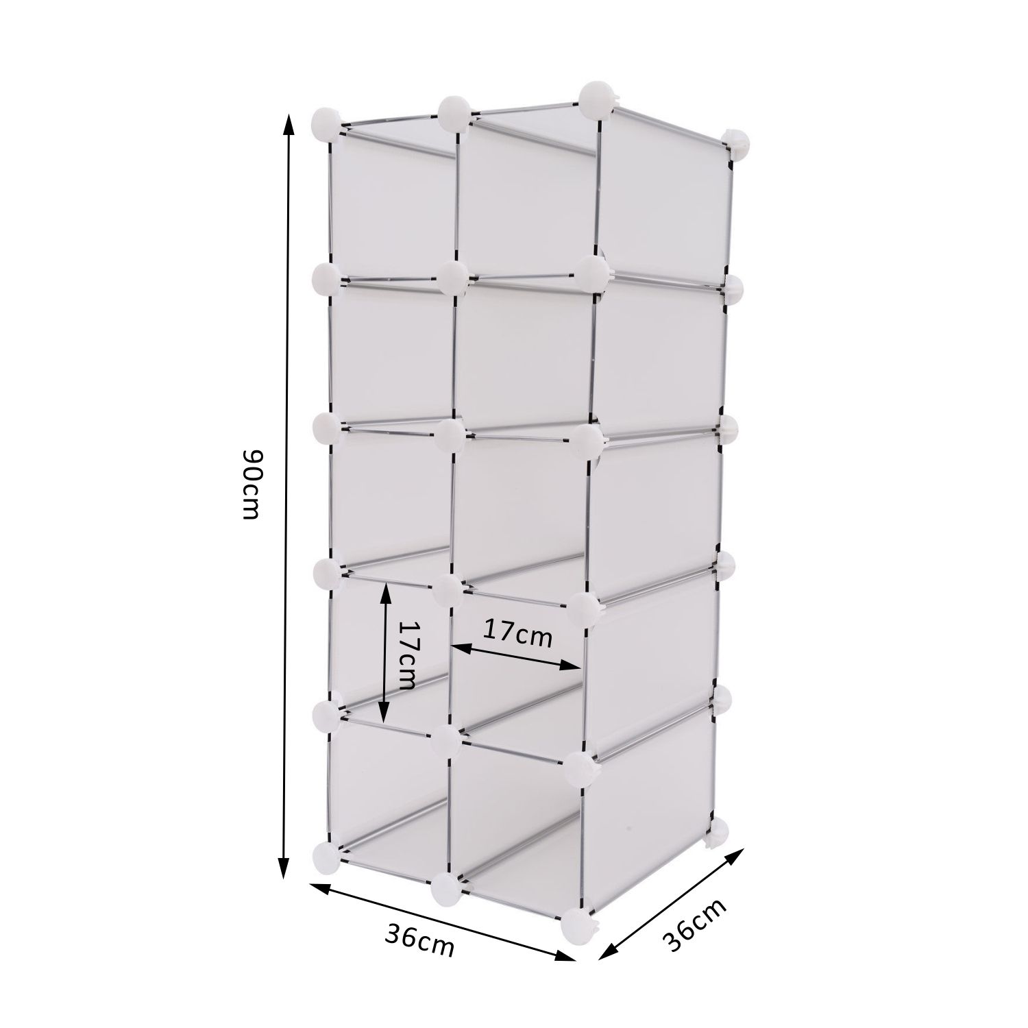 Interlocking Cube Organizer Plastic Storage Shoe Rack Display Stand - Picture 2 of 37
