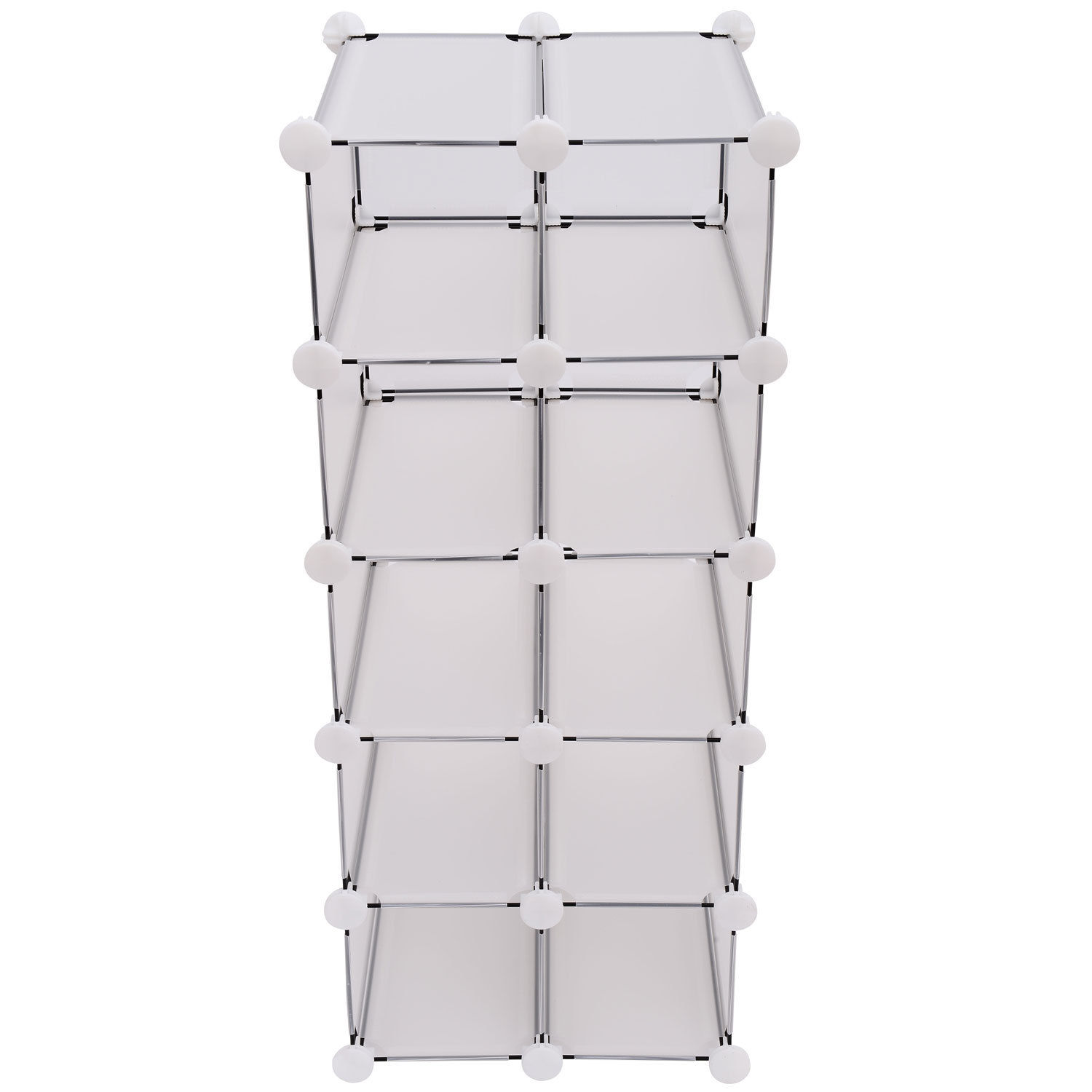 Interlocking Cube Organizer Plastic Storage Shoe Rack Display Stand - Picture 3 of 37