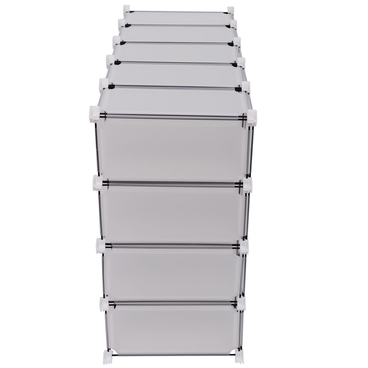 Interlocking Cube Organizer Plastic Storage Shoe Rack Display Stand - Picture 23 of 37